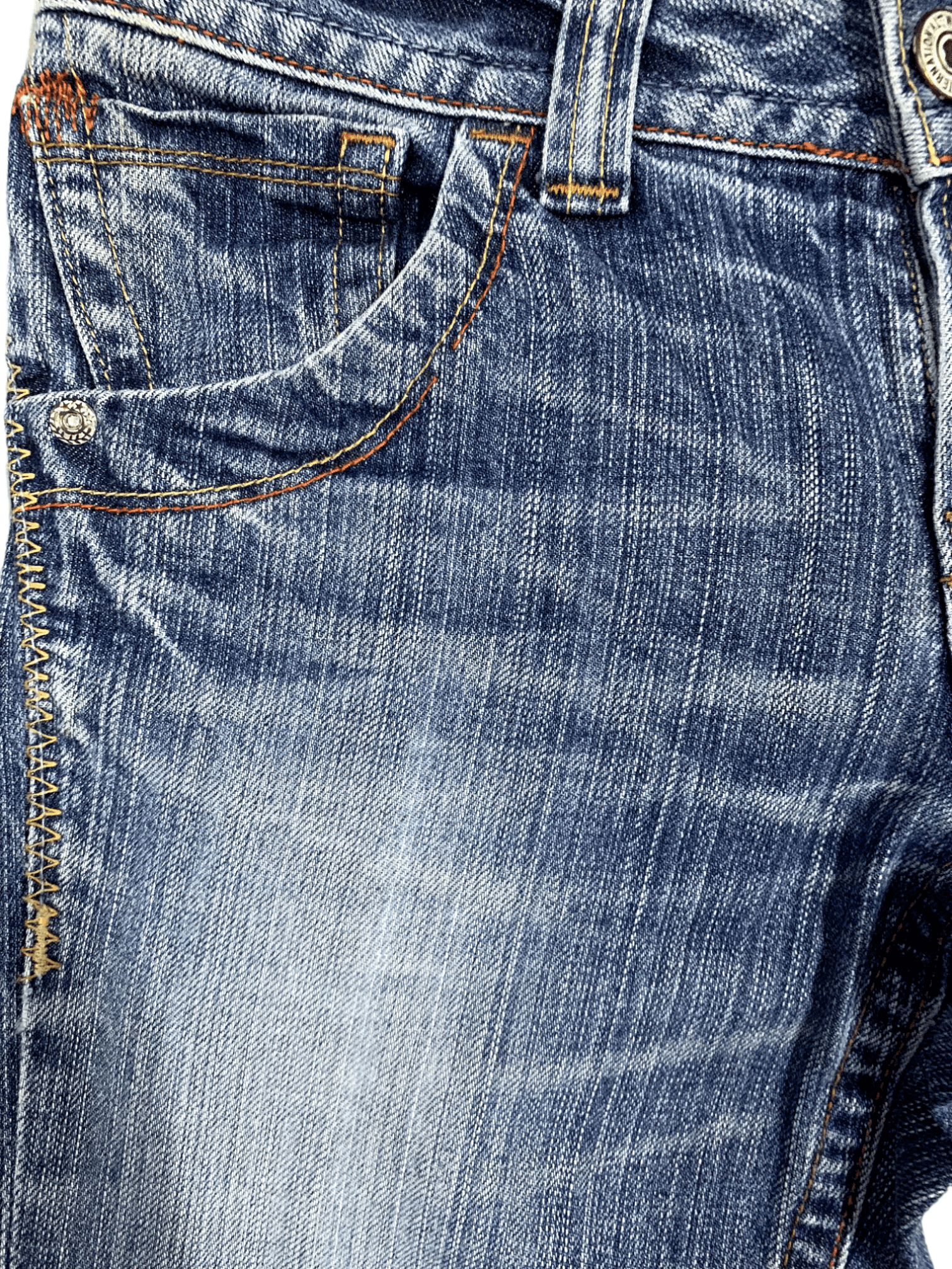 Japanese Brand Vintage Japanese Brand Blue Wash Flare Style Jeans Size US 28 / EU 44 - 6 Thumbnail