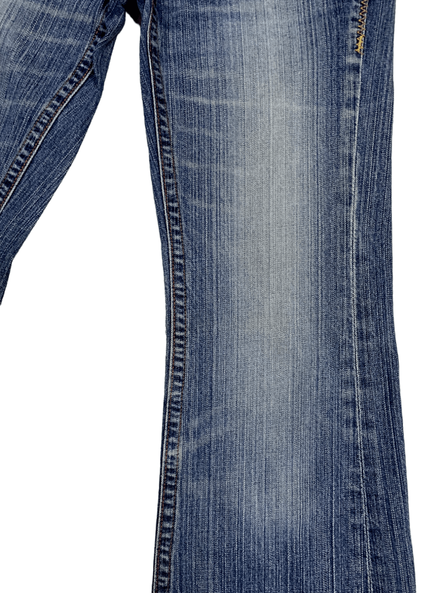 Japanese Brand Vintage Japanese Brand Blue Wash Flare Style Jeans Size US 28 / EU 44 - 9 Thumbnail