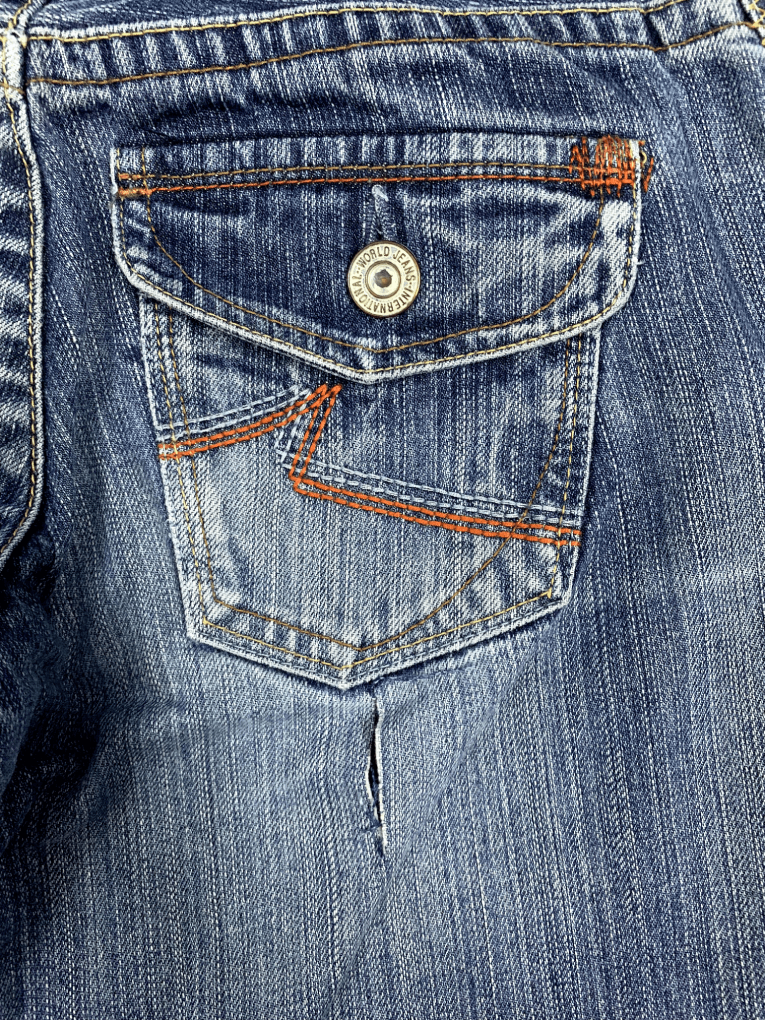 Japanese Brand Vintage Japanese Brand Blue Wash Flare Style Jeans Size US 28 / EU 44 - 10 Thumbnail