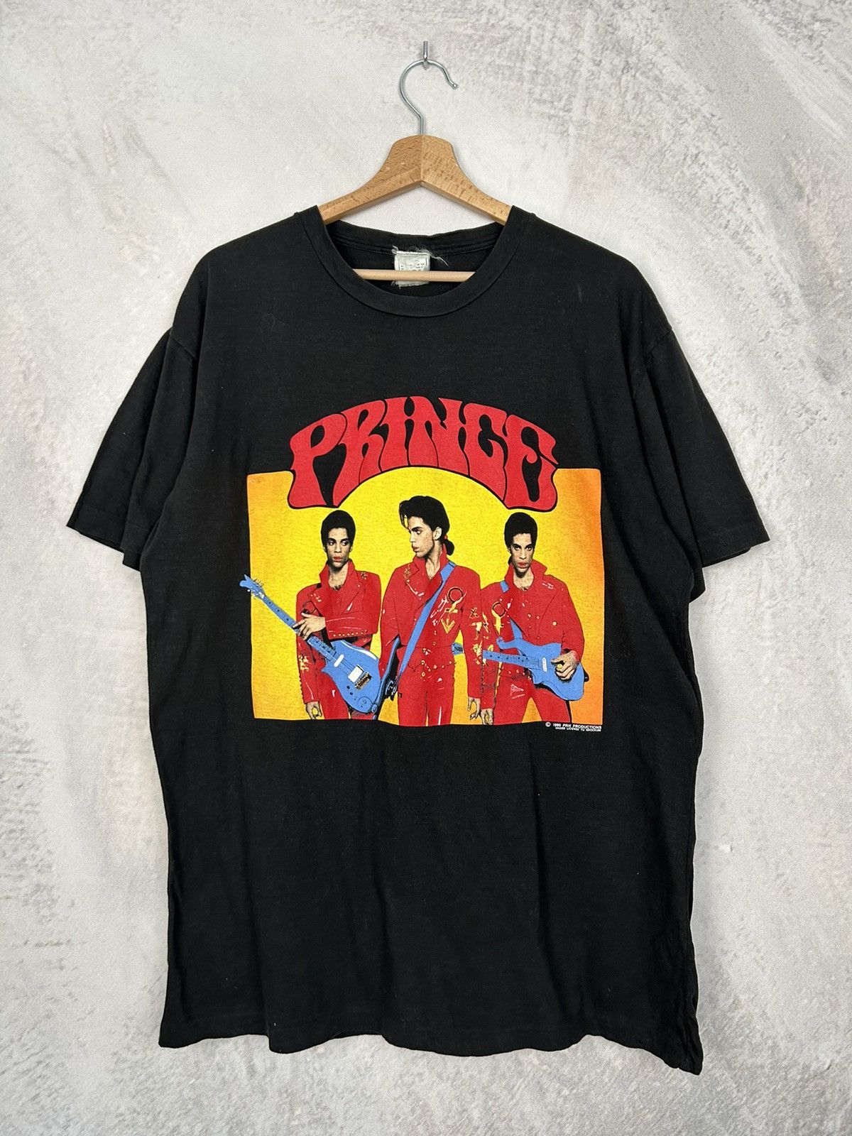 image of Band Tees x Rock T Shirt Vintage Price 1990 Art Graphic Rock Band Alternative in Black (Size XL)