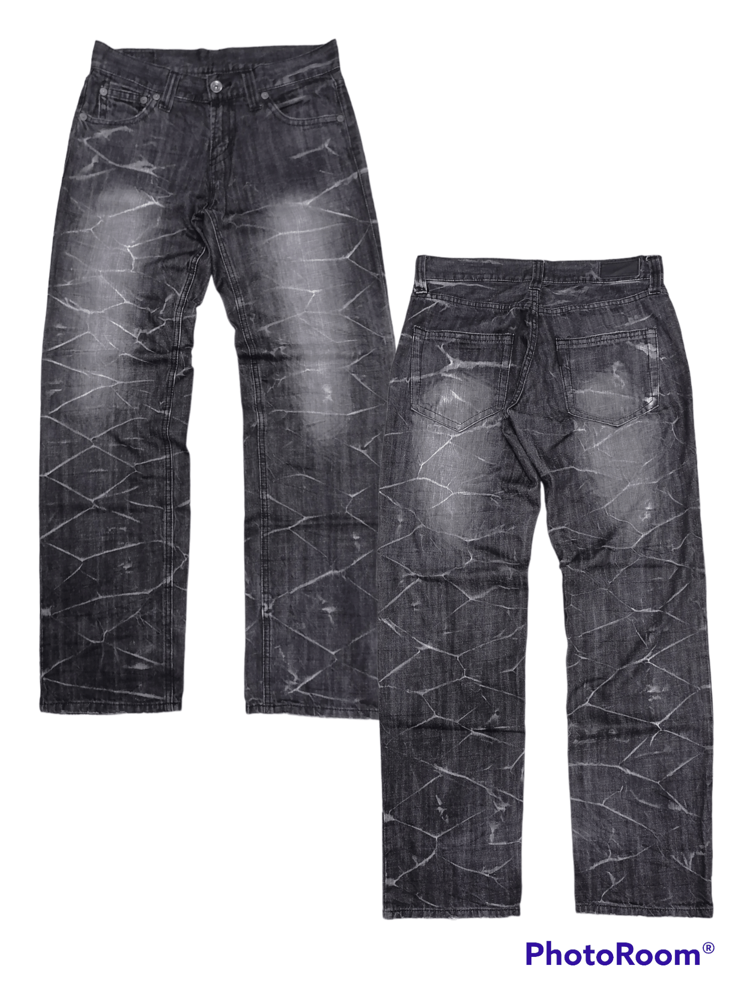 Japanese Brand Rare🔥Camp David Flash Design Distressed Denim Pants🔥 Size US 33 - 1 Thumbnail