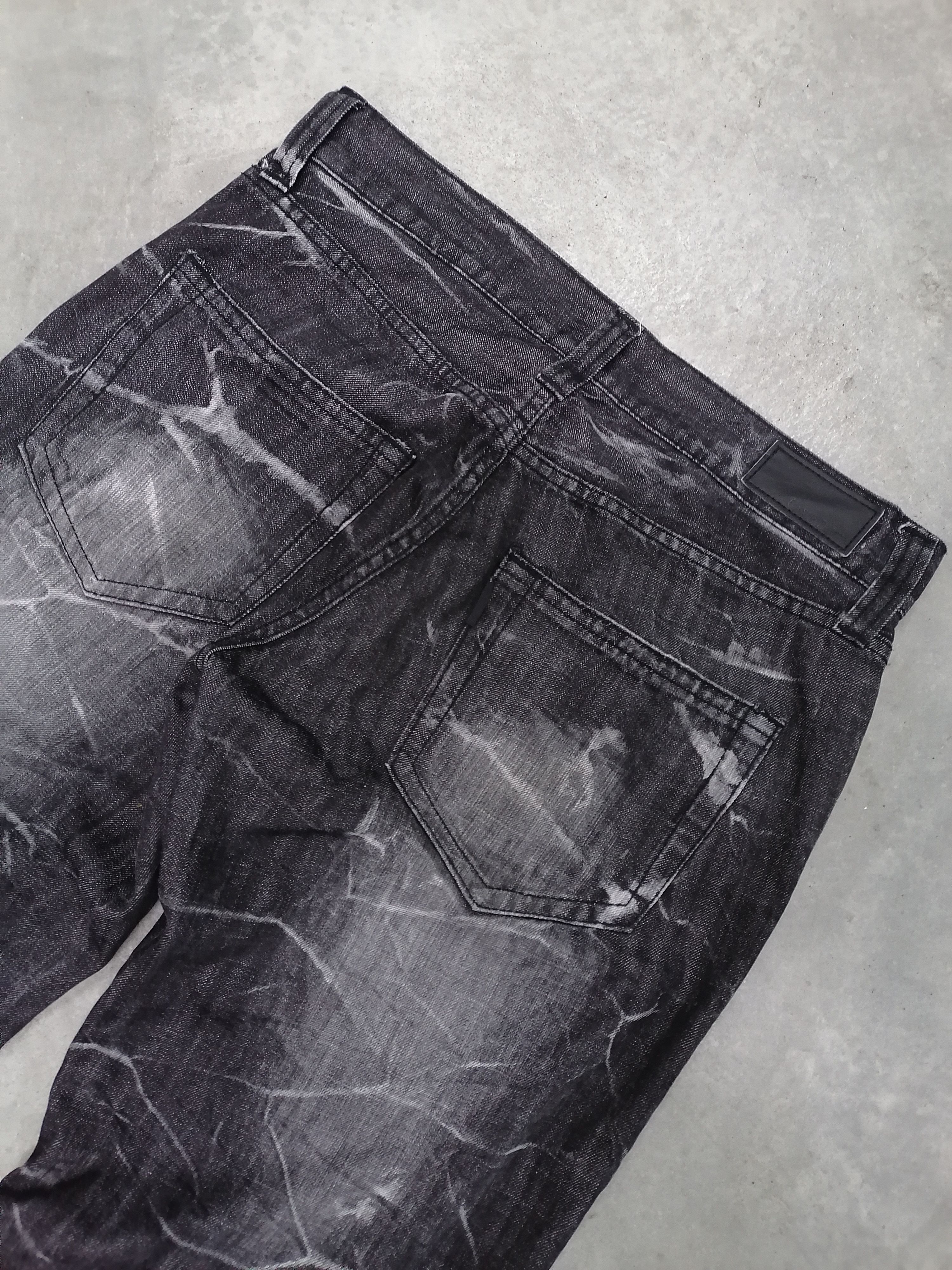 Japanese Brand Rare🔥Camp David Flash Design Distressed Denim Pants🔥 Size US 33 - 7 Thumbnail
