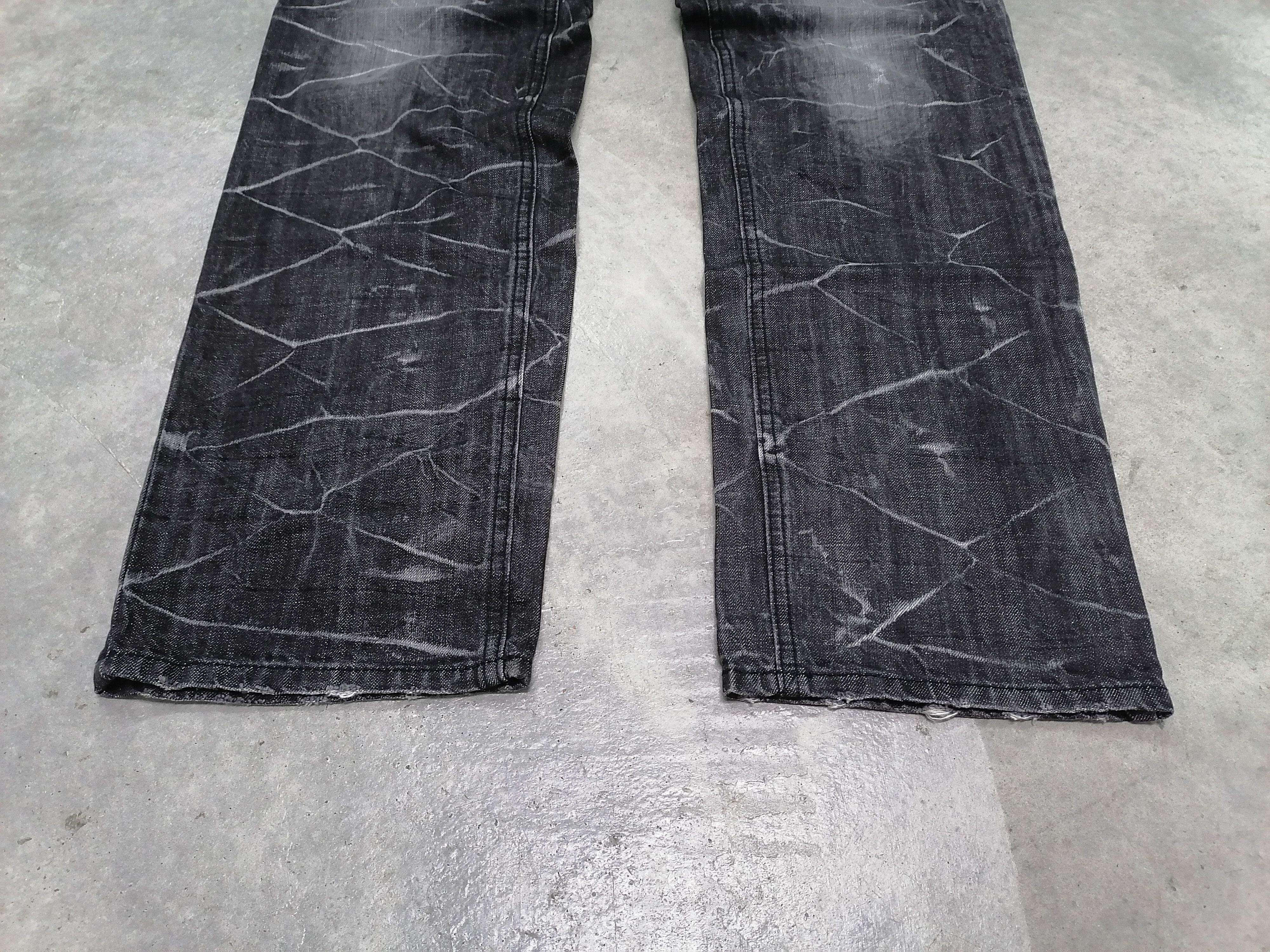 Japanese Brand Rare🔥Camp David Flash Design Distressed Denim Pants🔥 Size US 33 - 3 Thumbnail
