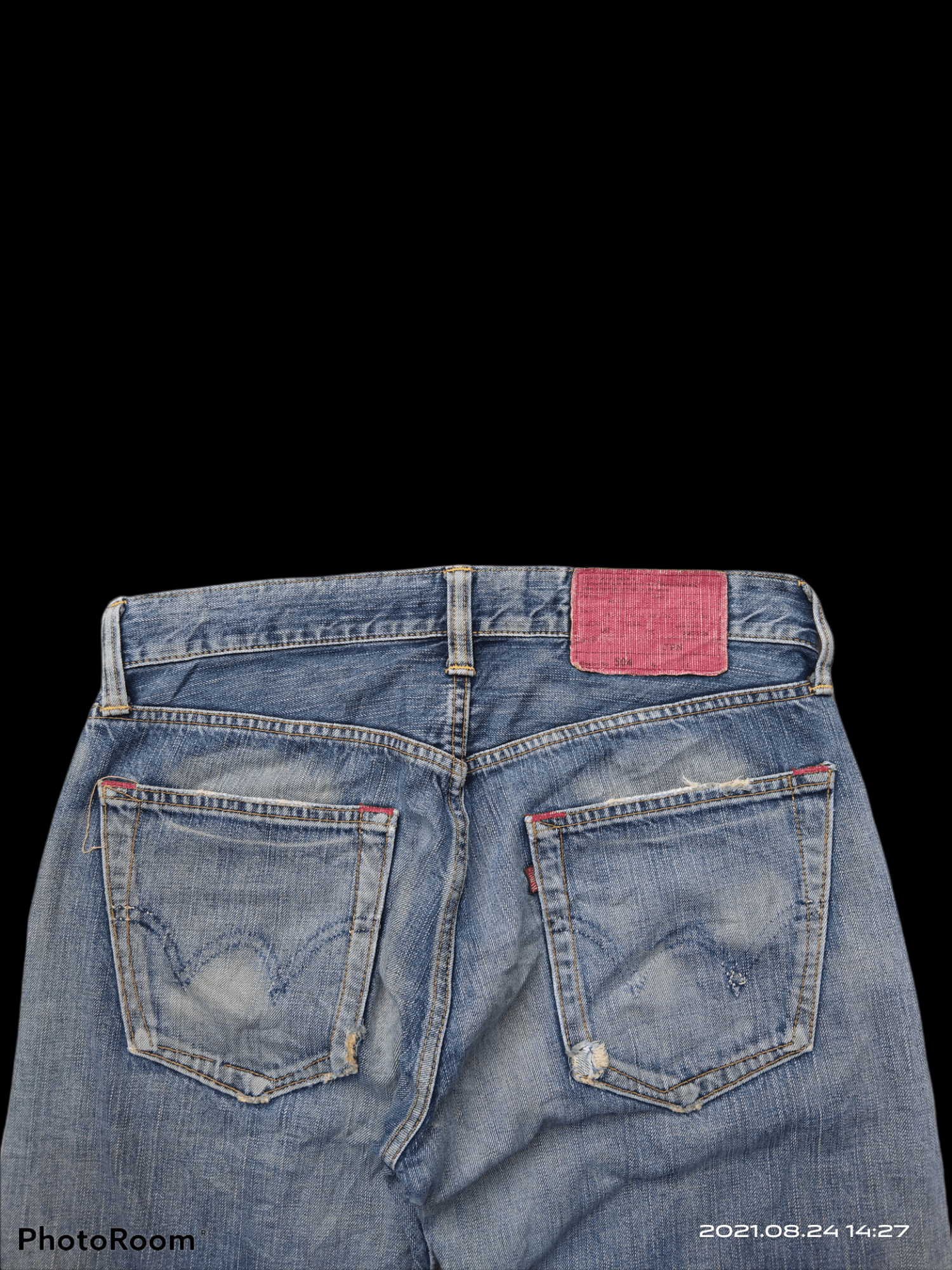 Edwin DISTRESSED KURT COBAIN STYLE RIPED EDWIN MADE IN JAPAN Size US 33 - 6 Thumbnail