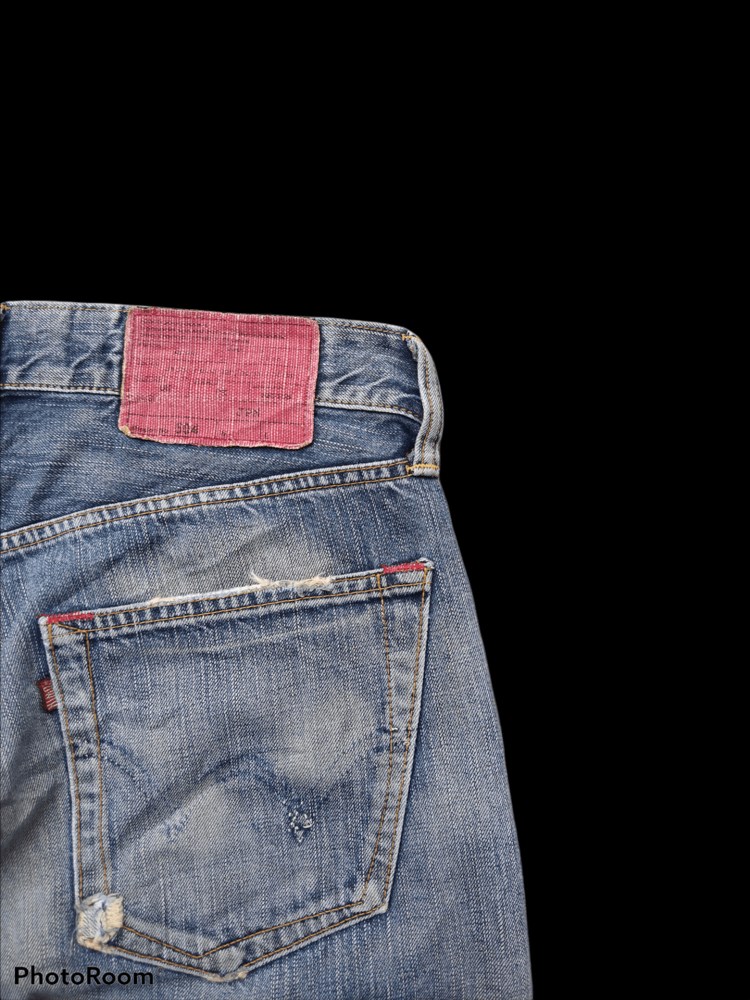 Edwin DISTRESSED KURT COBAIN STYLE RIPED EDWIN MADE IN JAPAN Size US 33 - 7 Thumbnail