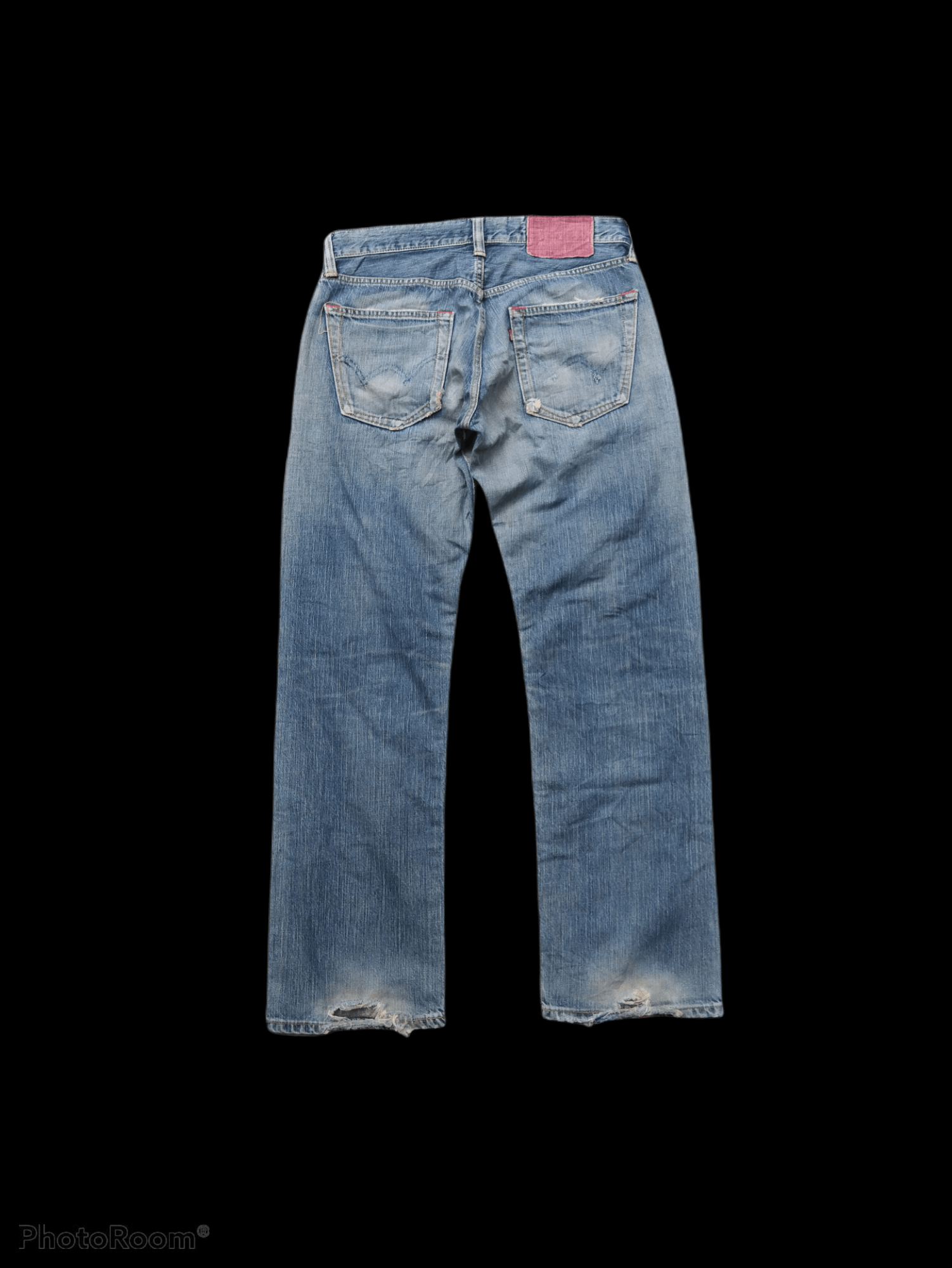 Edwin DISTRESSED KURT COBAIN STYLE RIPED EDWIN MADE IN JAPAN Size US 33 - 2 Thumbnail