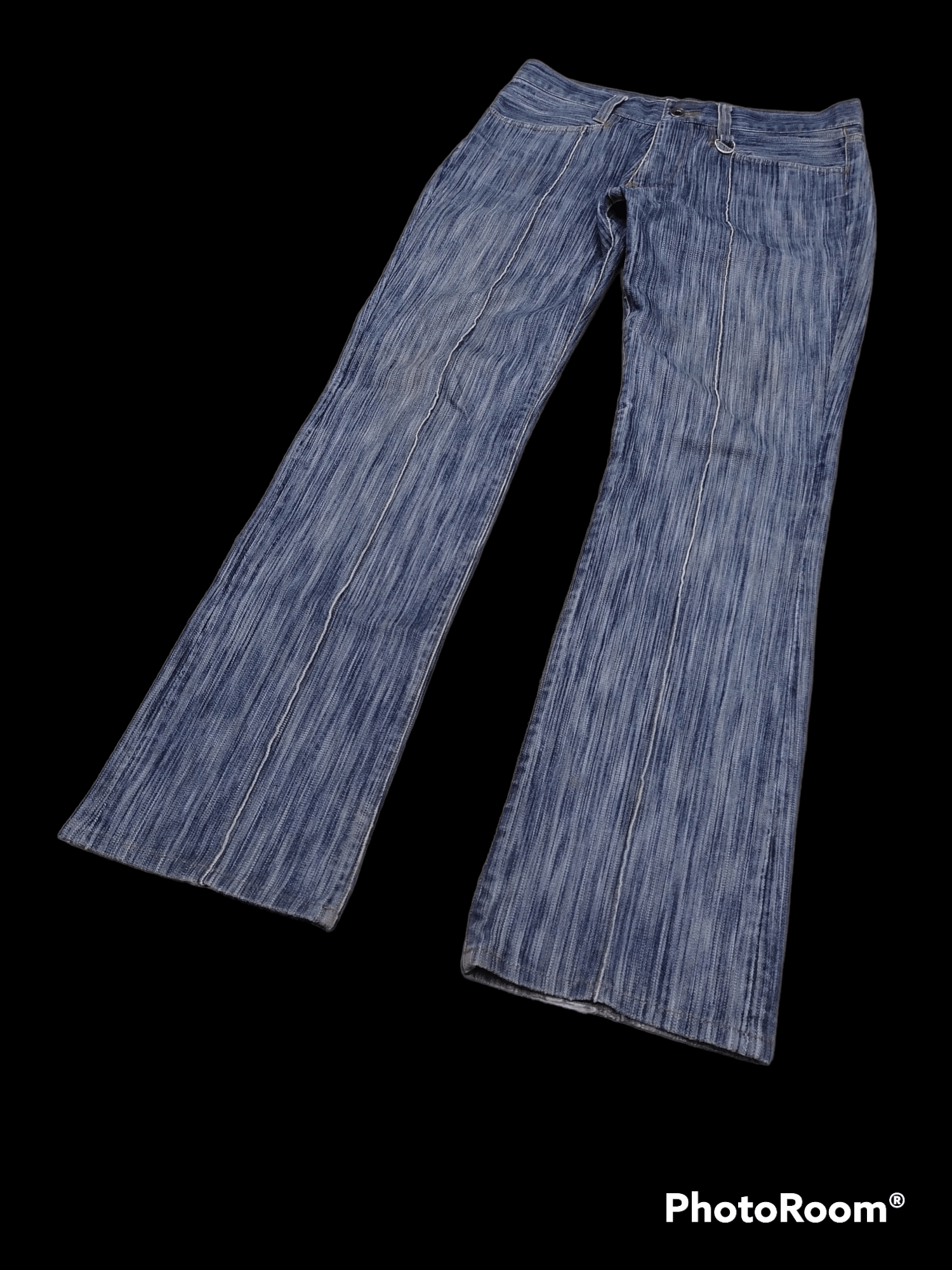 Japanese Brand Rare🔥Nicole Club For Men Stripe Distressed Denim Pants⚡⚡⚡ Size US 30 / EU 46 - 1 Thumbnail
