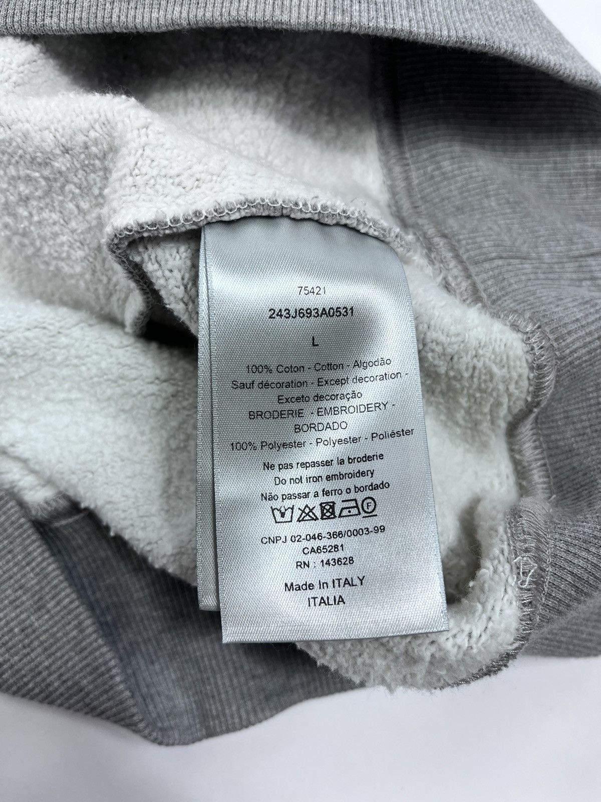 Dior Cristian Dior Embroidered Relaxed Sweatshirt Size US L / EU 52-54 / 3 - 9 Thumbnail