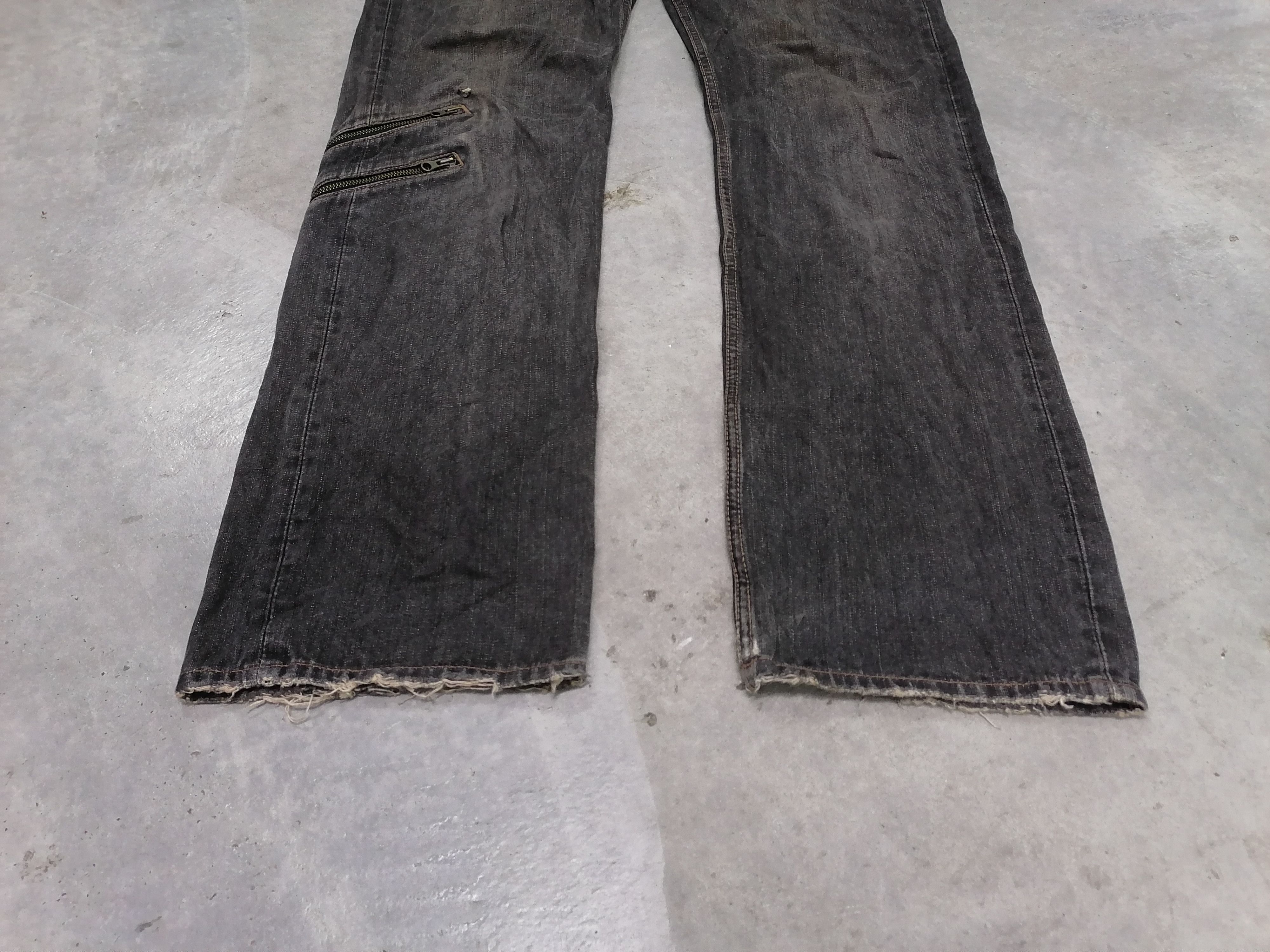 PPFM Rare🔥PPFM Multizipper Pocket Distressed Denim Pants⚡⚡⚡ Size US 33 - 4 Thumbnail
