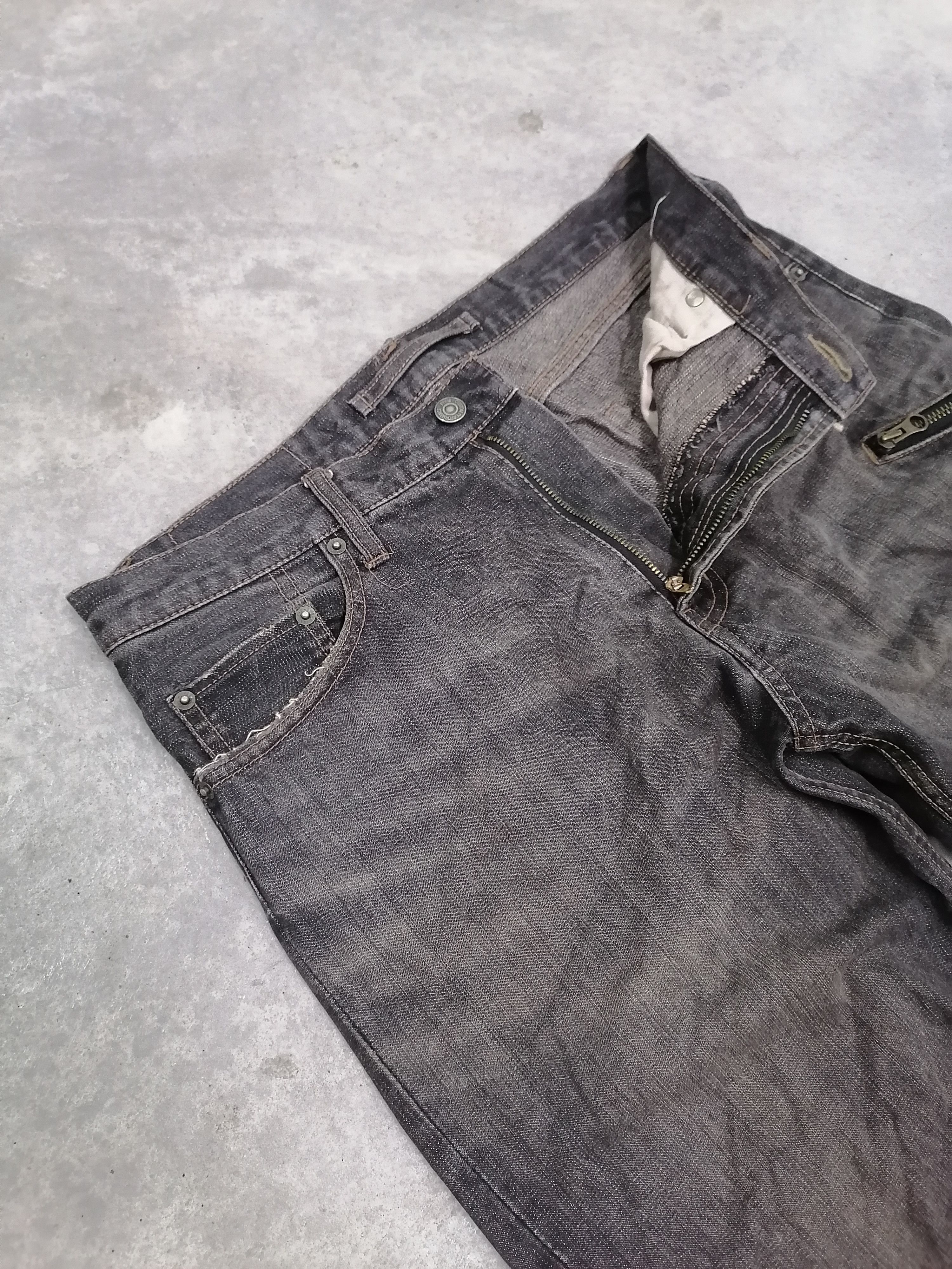 PPFM Rare🔥PPFM Multizipper Pocket Distressed Denim Pants⚡⚡⚡ Size US 33 - 7 Thumbnail