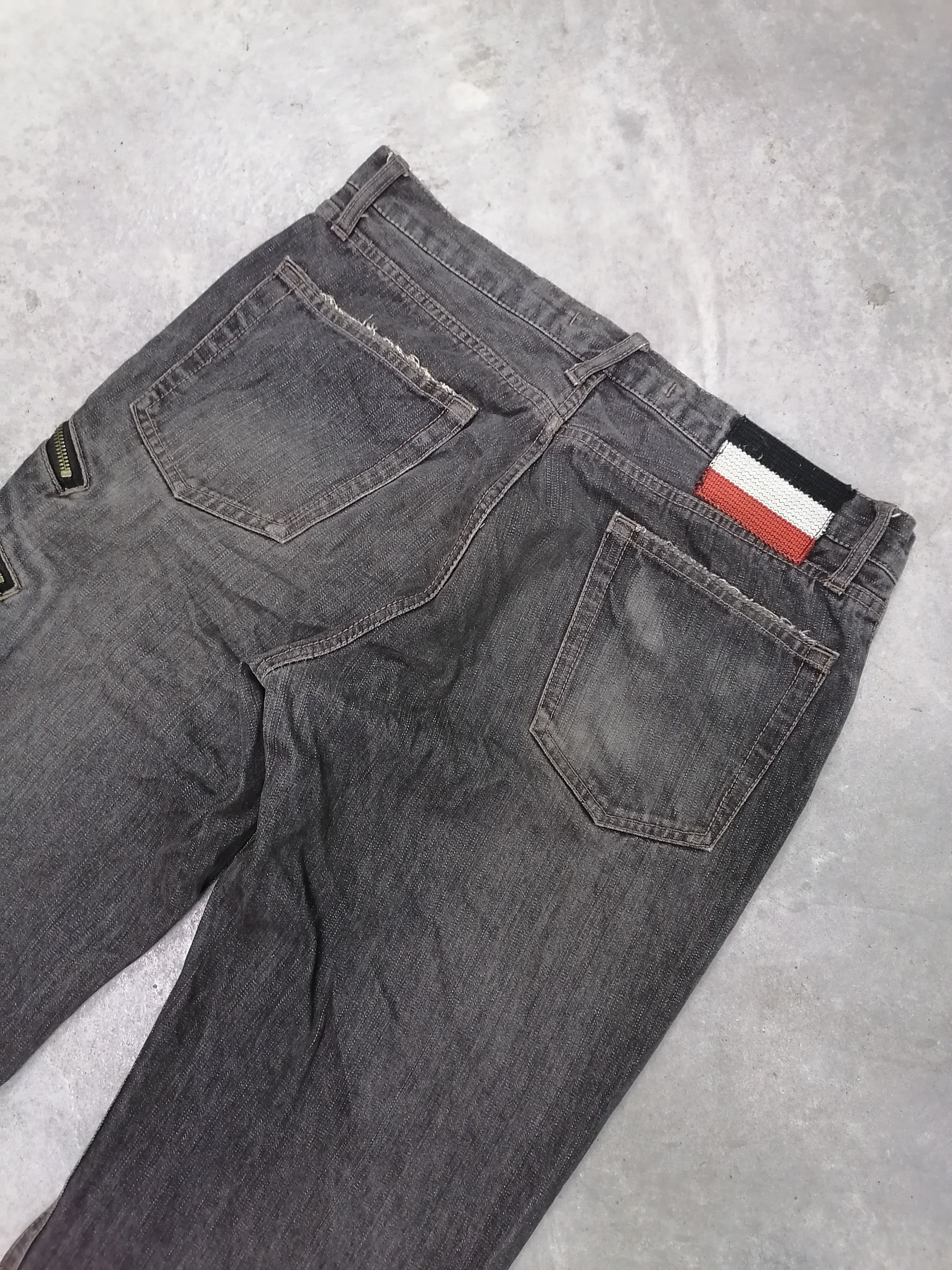 PPFM Rare🔥PPFM Multizipper Pocket Distressed Denim Pants⚡⚡⚡ Size US 33 - 10 Thumbnail