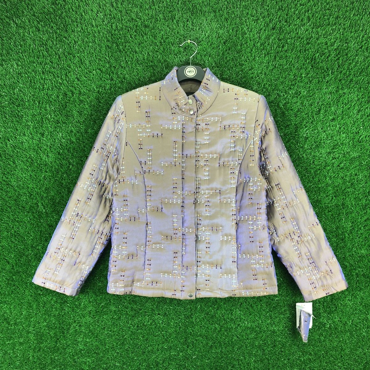 Japanese Brand × Vintage Vintage Reflect Light Embroidery Women Jacket by Sophia Size S / US 4 / IT 40 - 1 Thumbnail