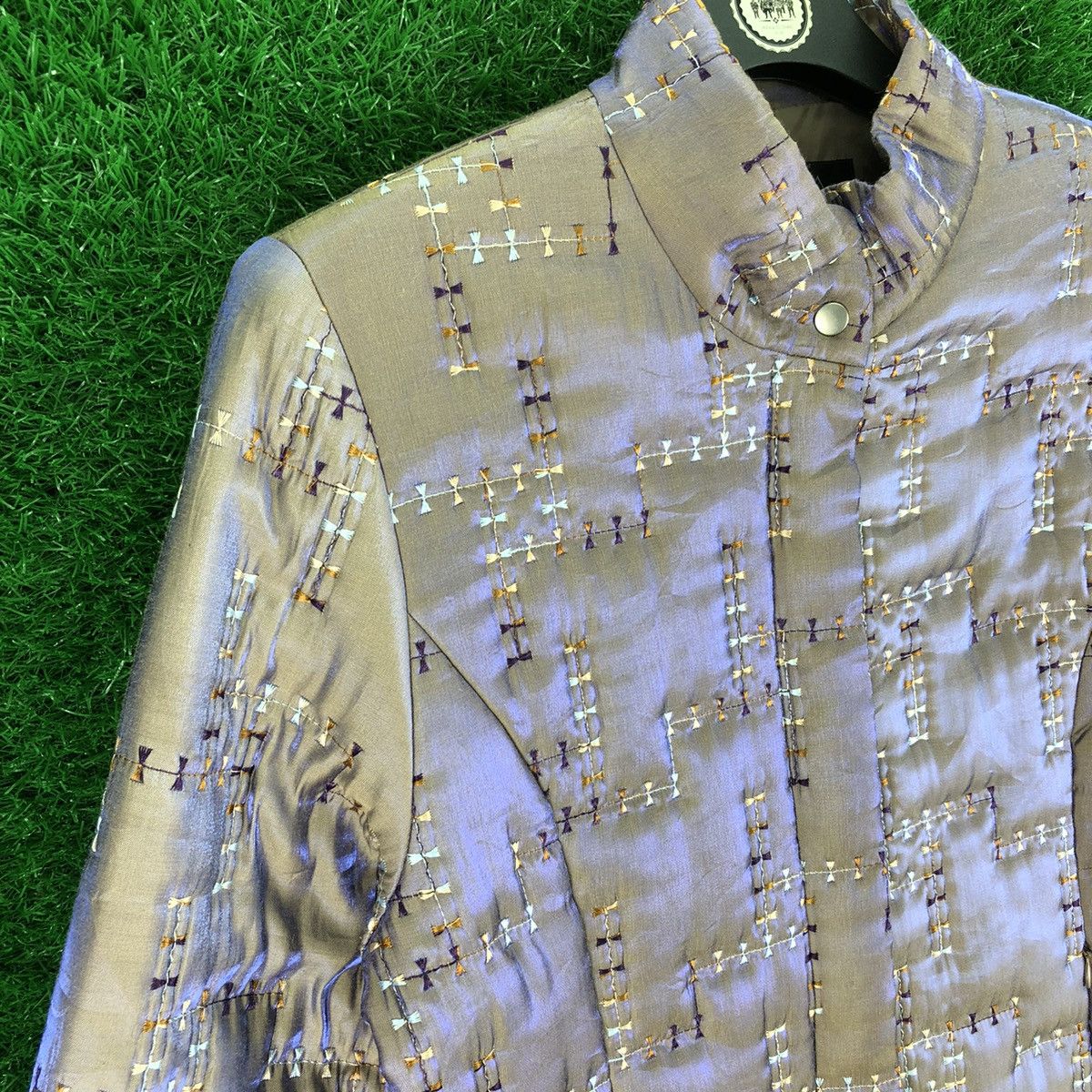 Japanese Brand × Vintage Vintage Reflect Light Embroidery Women Jacket by Sophia Size S / US 4 / IT 40 - 2 Thumbnail