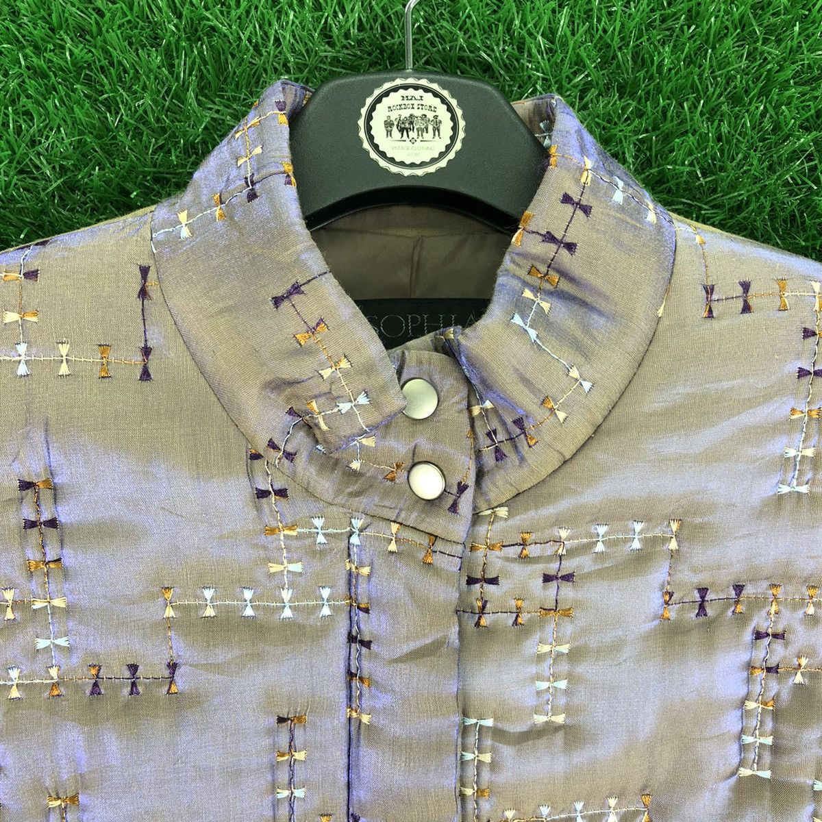 Japanese Brand × Vintage Vintage Reflect Light Embroidery Women Jacket by Sophia Size S / US 4 / IT 40 - 7 Thumbnail