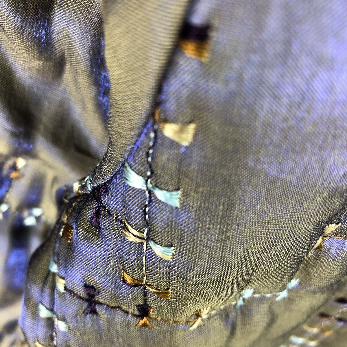 Japanese Brand × Vintage Vintage Reflect Light Embroidery Women Jacket by Sophia Size S / US 4 / IT 40 - 9 Thumbnail