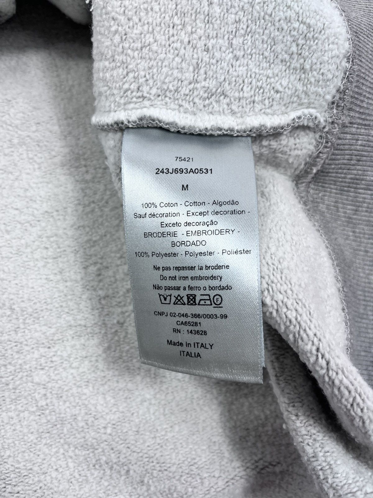 Dior Cristian Dior Embroidered Relaxed Sweatshirt Size US M / EU 48-50 / 2 - 9 Thumbnail