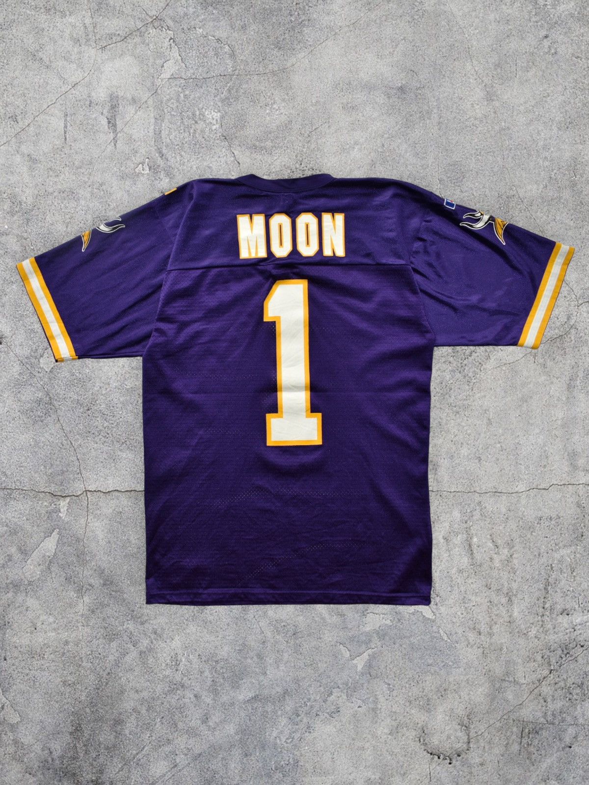 Russell Athletic Vintage 90s Warren Moon Minnesota Vikings NFL Jersey (M/L) Size US M / EU 48-50 / 2 - 1 Thumbnail