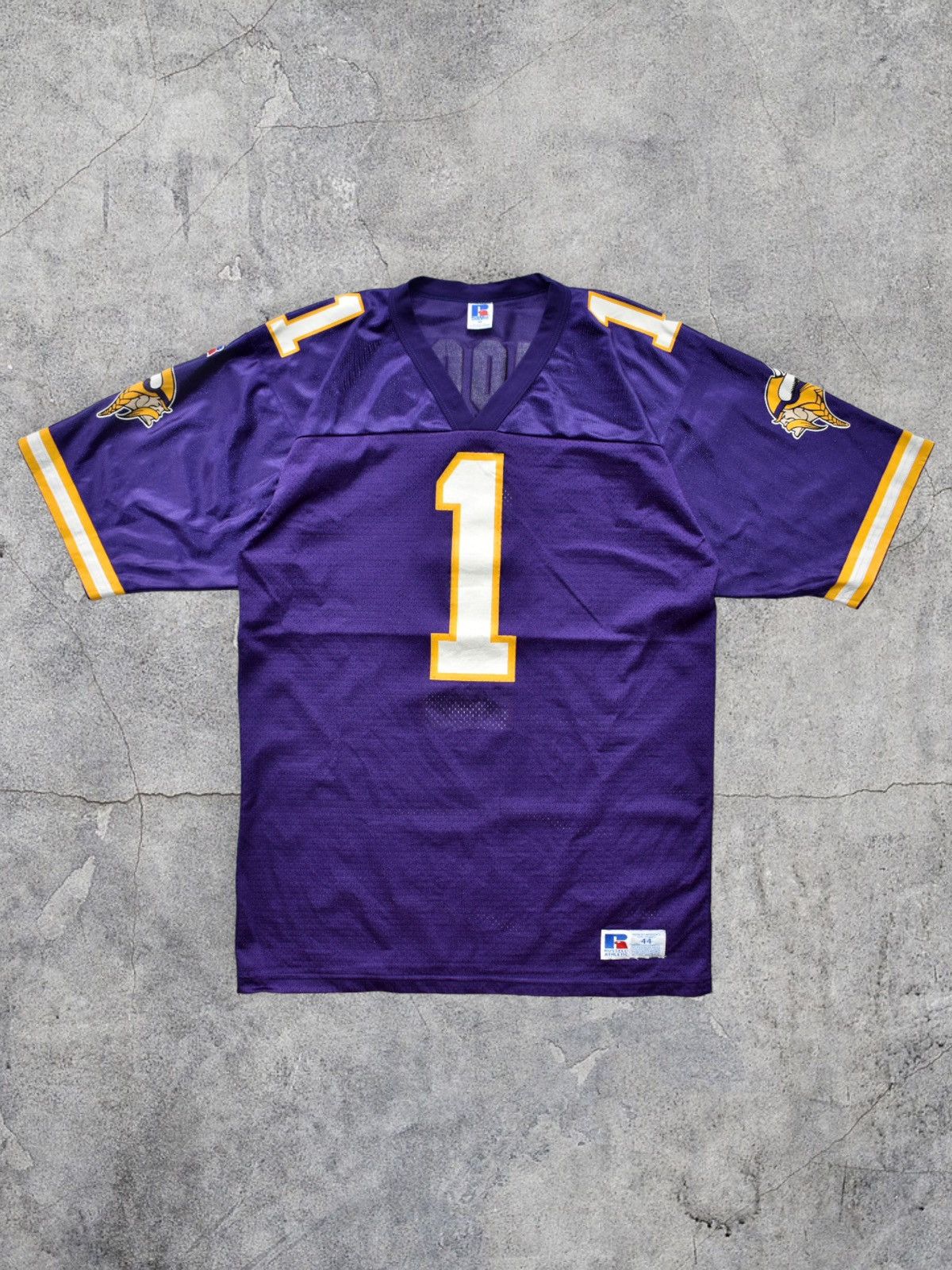 Russell Athletic Vintage 90s Warren Moon Minnesota Vikings NFL Jersey (M/L) Size US M / EU 48-50 / 2 - 2 Thumbnail