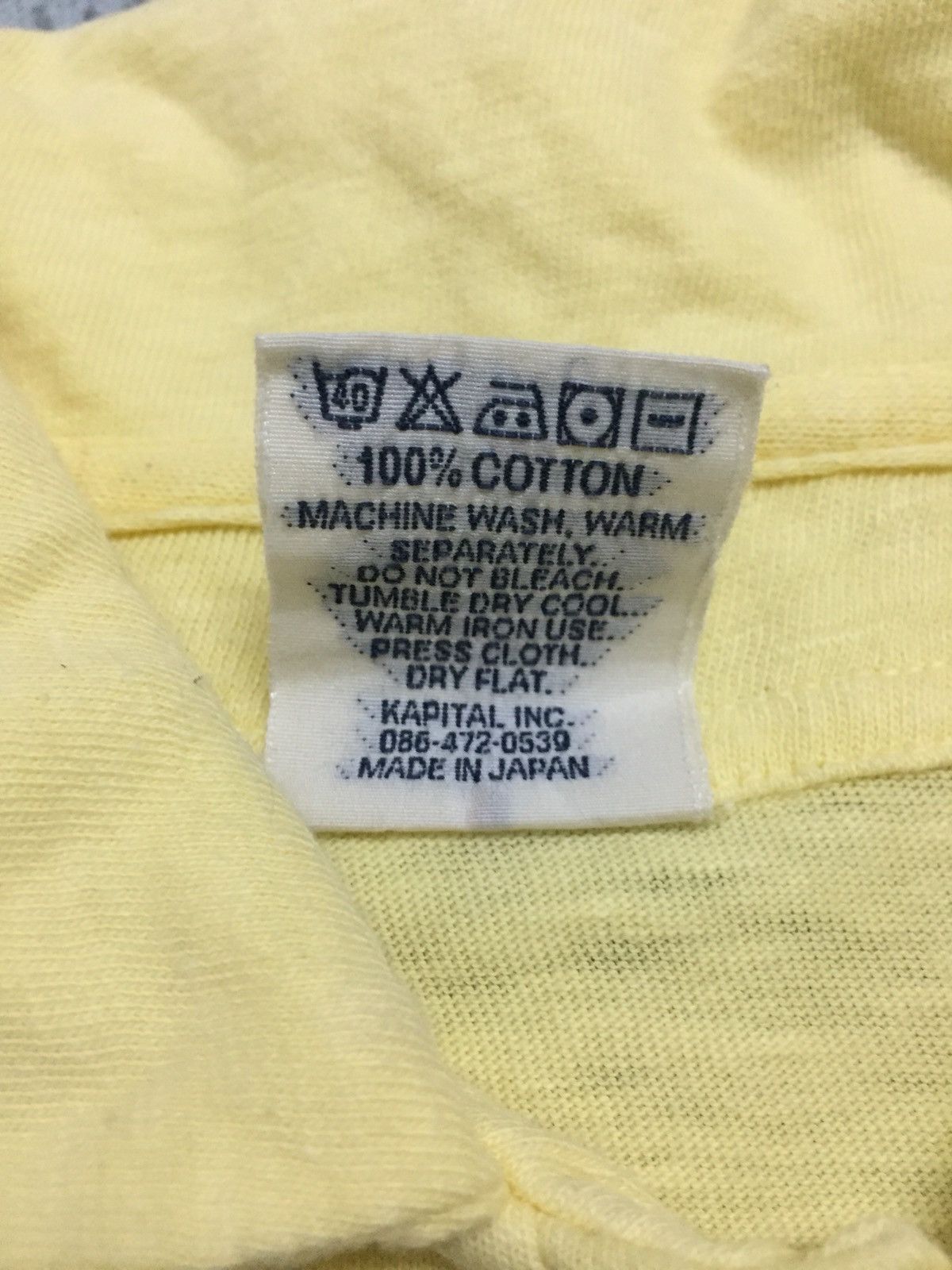 Kapital GRAIL🔥OG Kapital Hemp Yellow Plain Polo Shirt Size US M / EU 48-50 / 2 - 11 Thumbnail