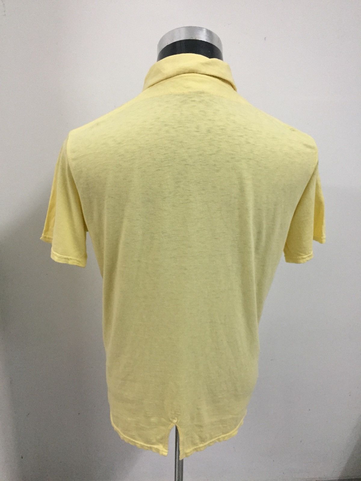 Kapital GRAIL🔥OG Kapital Hemp Yellow Plain Polo Shirt Size US M / EU 48-50 / 2 - 8 Thumbnail