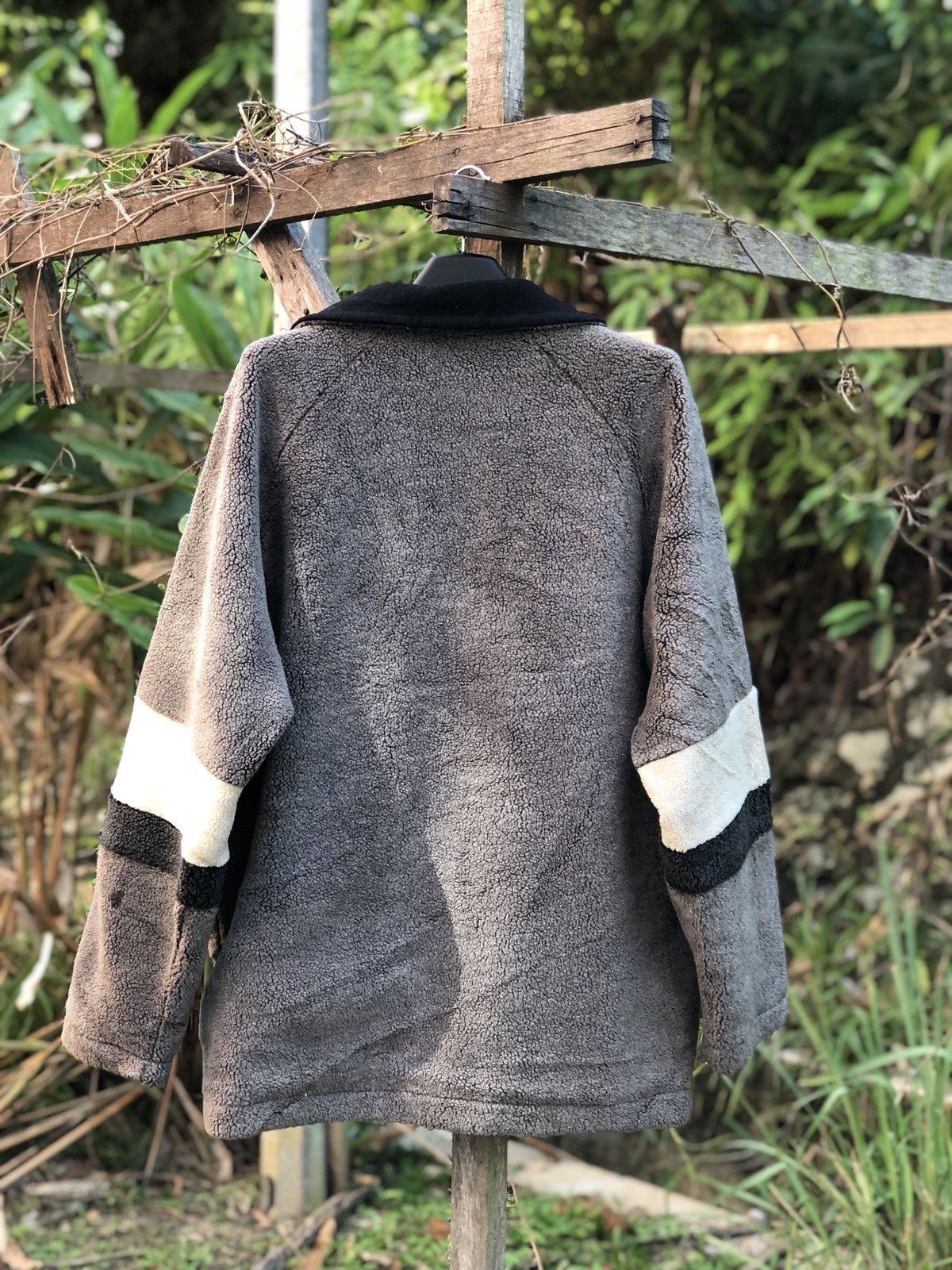 Champion Vintage 90's Brown Sherpa Zipper Jacket by Champion Products Size US XXL / EU 58 / 5 - 4 Thumbnail
