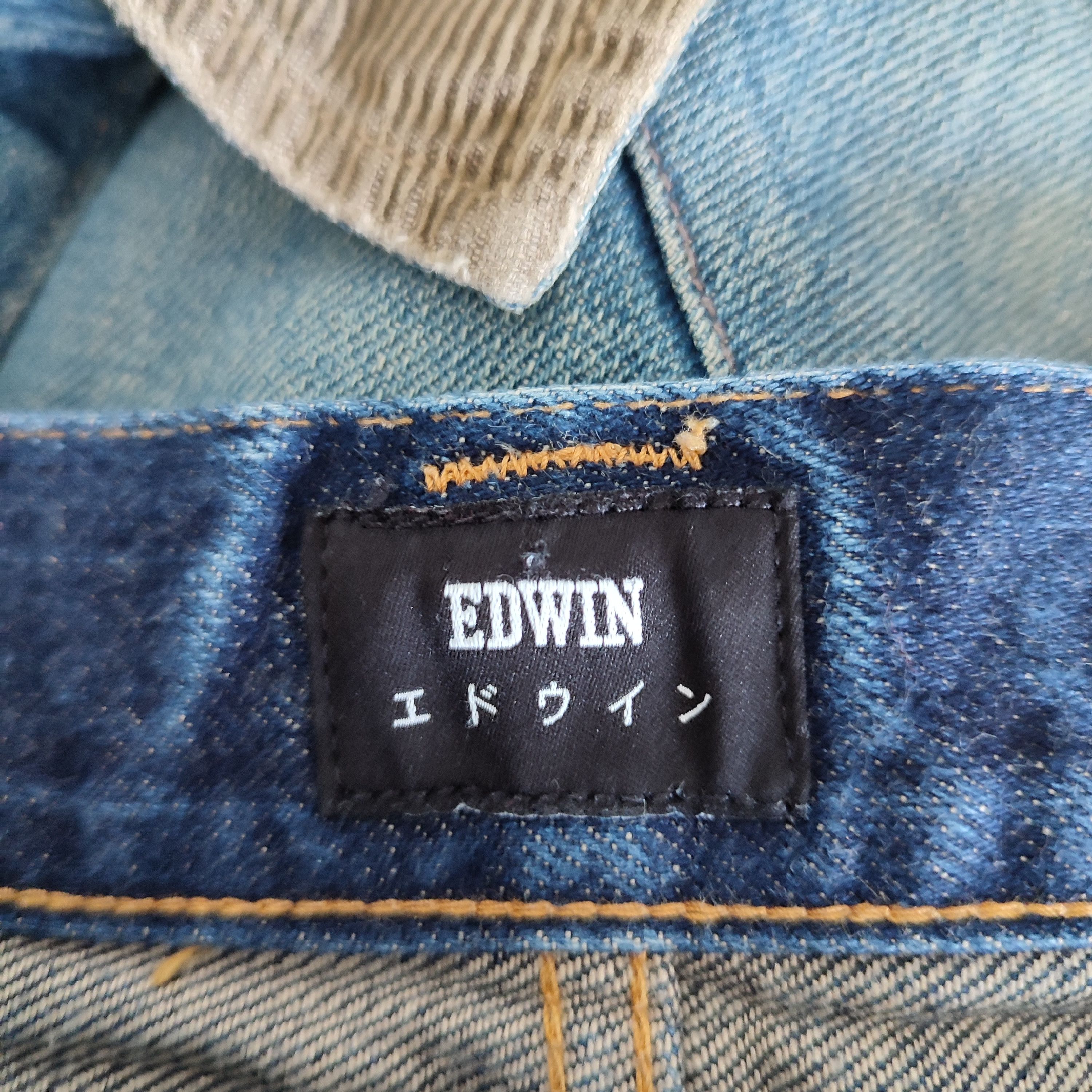 Edwin EDWIN SELVEDGE STRAIGHT JAPANESE DENIM ED-55 REGULAR TAPERED Size US 33 - 4 Thumbnail