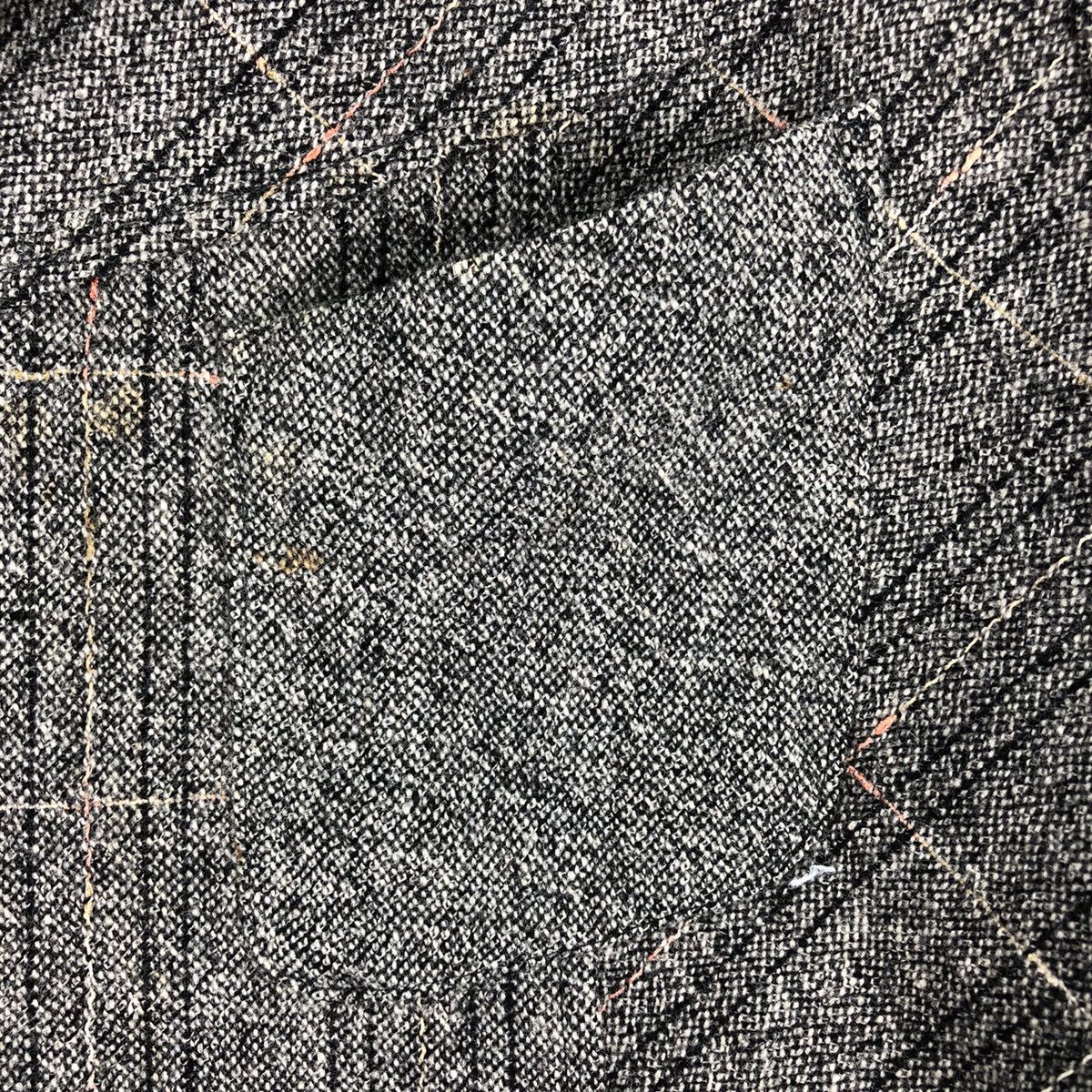 Japanese Brand Vintage 90's Wool Tartan Grey Check Women Jacket Size M / US 6-8 / IT 42-44 - 8 Thumbnail
