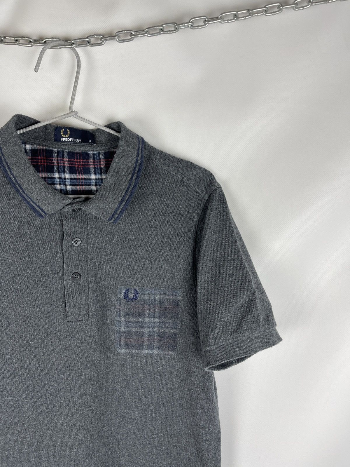 Fred Perry Fred Perry grey checkered polo tee shirt basic Size US M / EU 48-50 / 2 - 3 Thumbnail