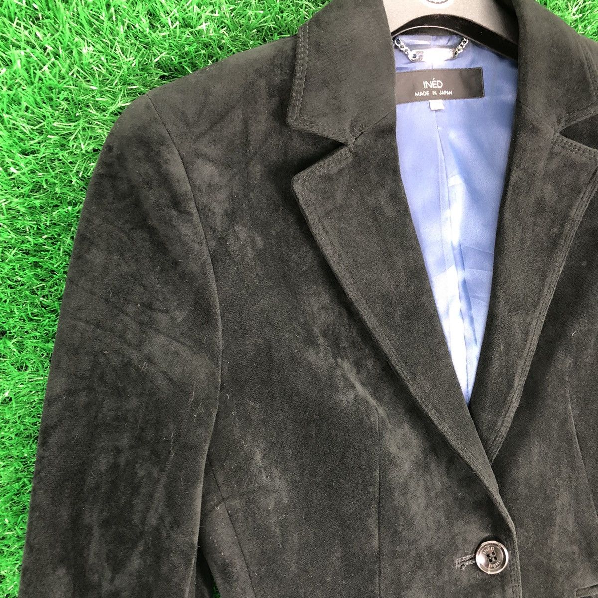 Yohji Yamamoto Vintage Velvet Women Coat Jacket INÉD by Yohji Yamamoto Size XXS / US 00 / IT 34 - 2 Thumbnail