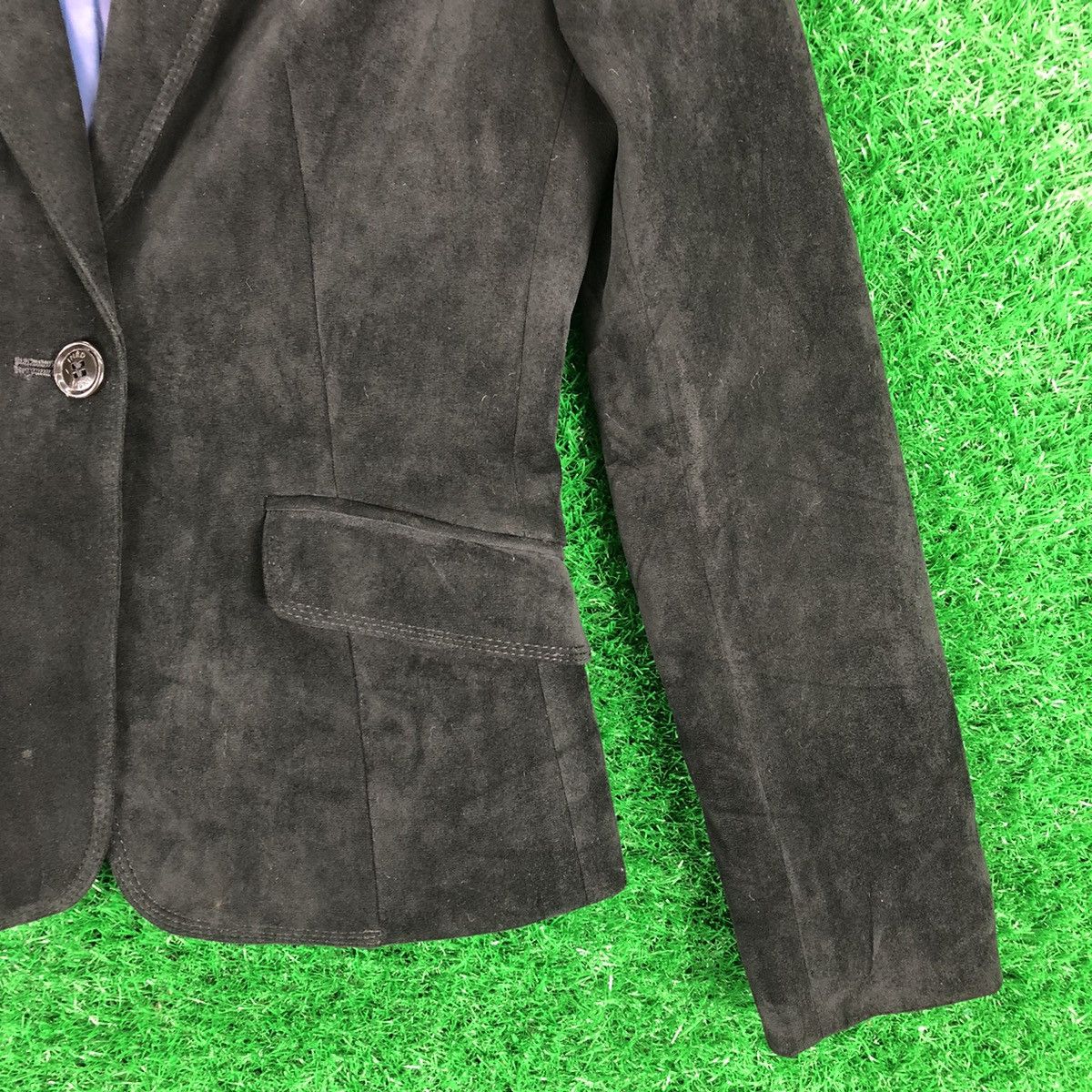 Yohji Yamamoto Vintage Velvet Women Coat Jacket INÉD by Yohji Yamamoto Size XXS / US 00 / IT 34 - 3 Thumbnail