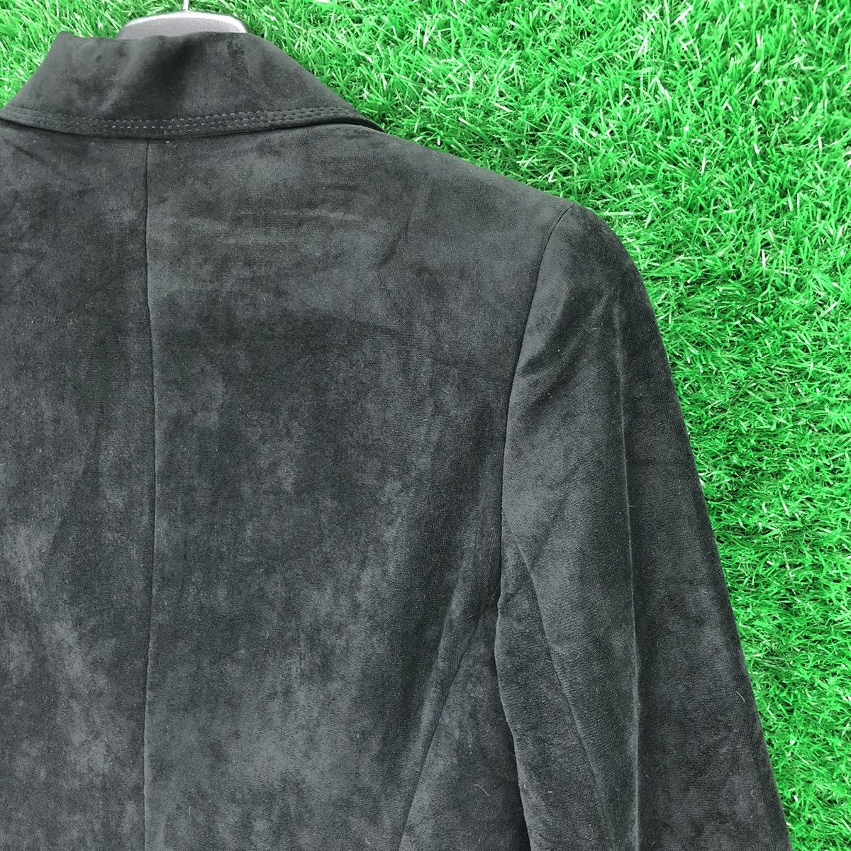 Yohji Yamamoto Vintage Velvet Women Coat Jacket INÉD by Yohji Yamamoto Size XXS / US 00 / IT 34 - 5 Thumbnail