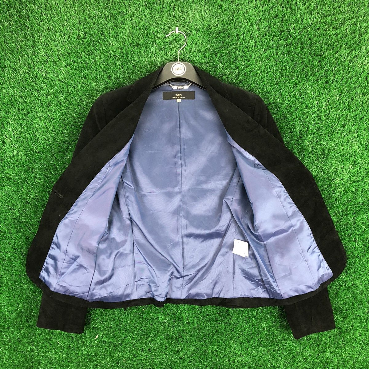 Yohji Yamamoto Vintage Velvet Women Coat Jacket INÉD by Yohji Yamamoto Size XXS / US 00 / IT 34 - 7 Thumbnail