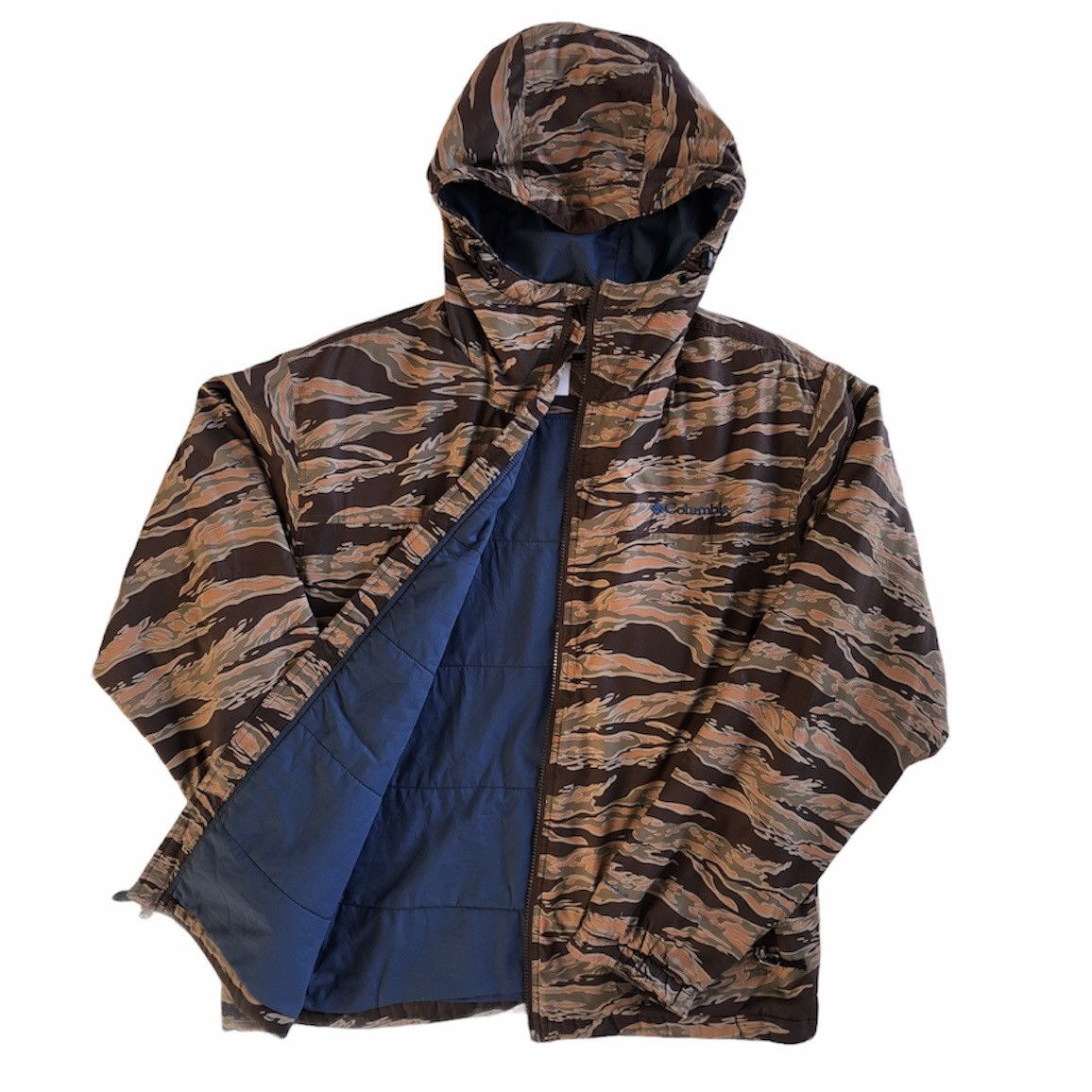 Columbia Vintage Columbia Tigerstripe Zipper Sweater Hoodie Size US L / EU 52-54 / 3 - 2 Thumbnail