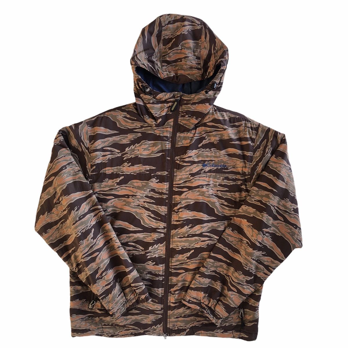 Columbia Vintage Columbia Tigerstripe Zipper Sweater Hoodie Size US L / EU 52-54 / 3 - 1 Thumbnail