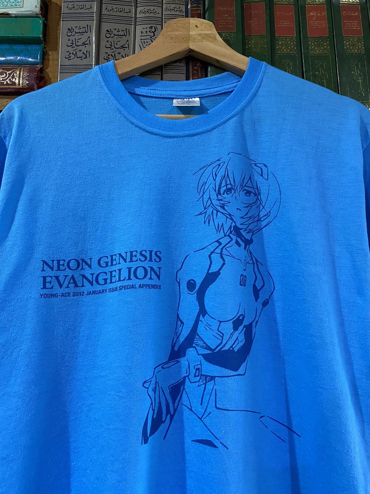 Anime Neon Genesis Evangelion Rei Young Ace 2012 T-Shirt Size US M / EU 48-50 / 2 - 1 Thumbnail