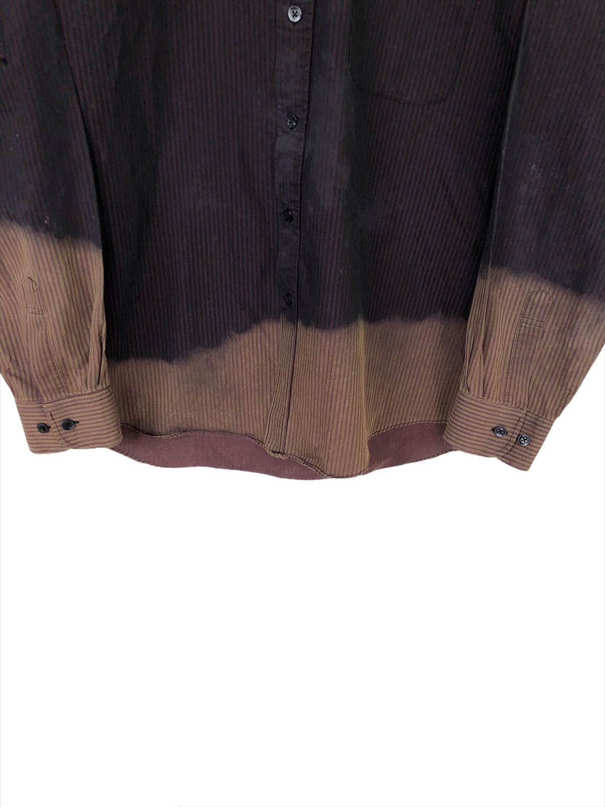 Balenciaga GRAIL🔥OG Balenciaga Dip Dyes Striped Button Up Shirt Size US L / EU 52-54 / 3 - 3 Thumbnail