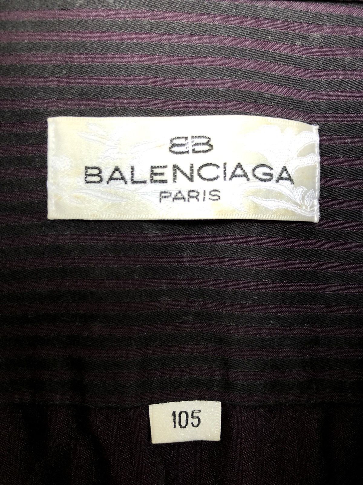 Balenciaga GRAIL🔥OG Balenciaga Dip Dyes Striped Button Up Shirt Size US L / EU 52-54 / 3 - 8 Thumbnail