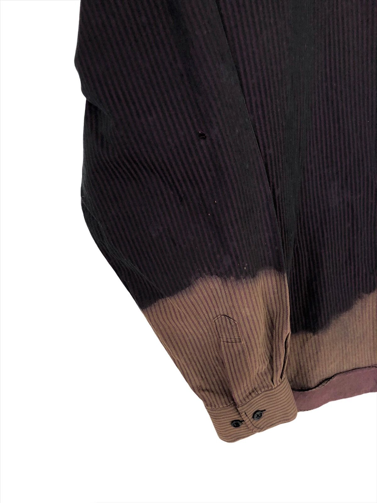 Balenciaga GRAIL🔥OG Balenciaga Dip Dyes Striped Button Up Shirt Size US L / EU 52-54 / 3 - 4 Thumbnail