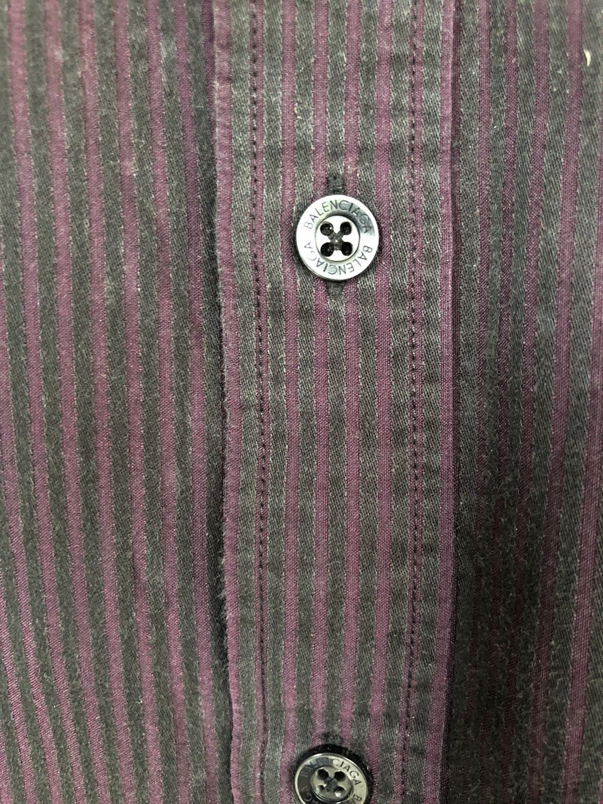 Balenciaga GRAIL🔥OG Balenciaga Dip Dyes Striped Button Up Shirt Size US L / EU 52-54 / 3 - 7 Thumbnail