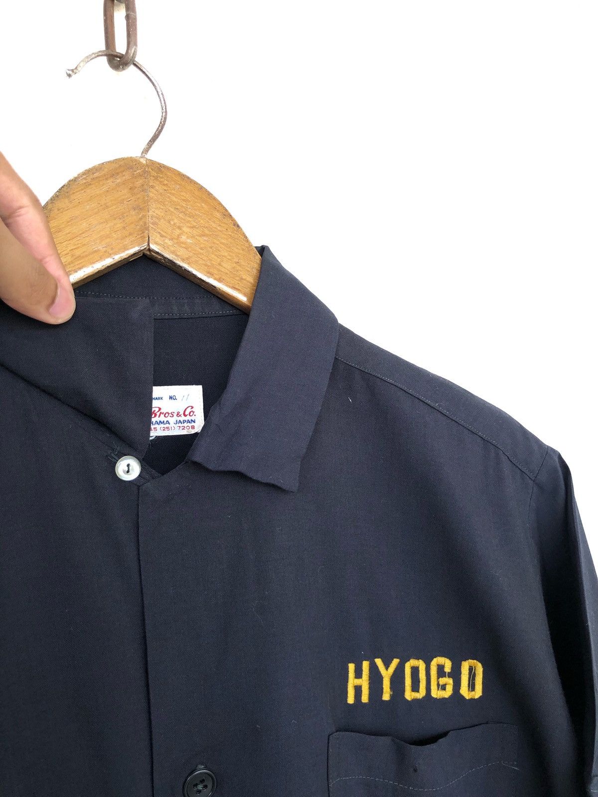 Sears 80s Sunbros Yokohama 🇯🇵 Rayon Blend Bowling Shirt Size US M / EU 48-50 / 2 - 6 Thumbnail