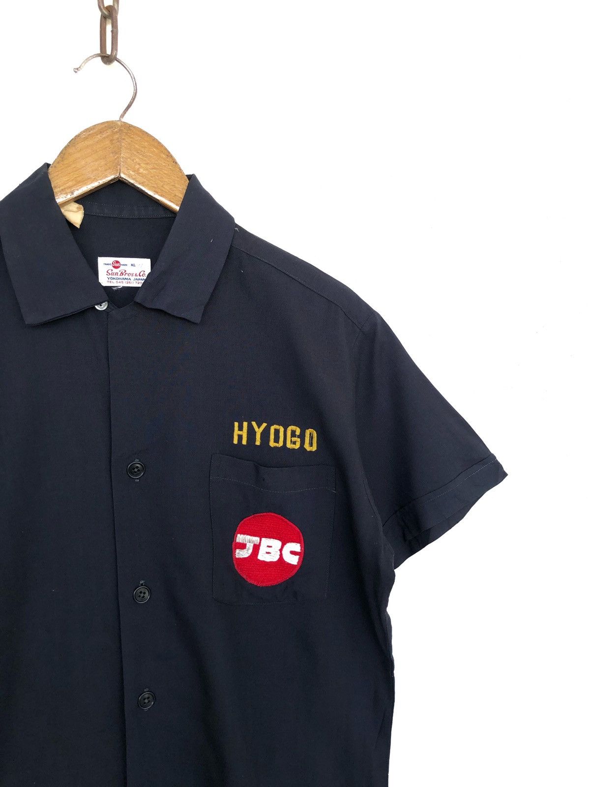 Sears 80s Sunbros Yokohama 🇯🇵 Rayon Blend Bowling Shirt Size US M / EU 48-50 / 2 - 5 Thumbnail