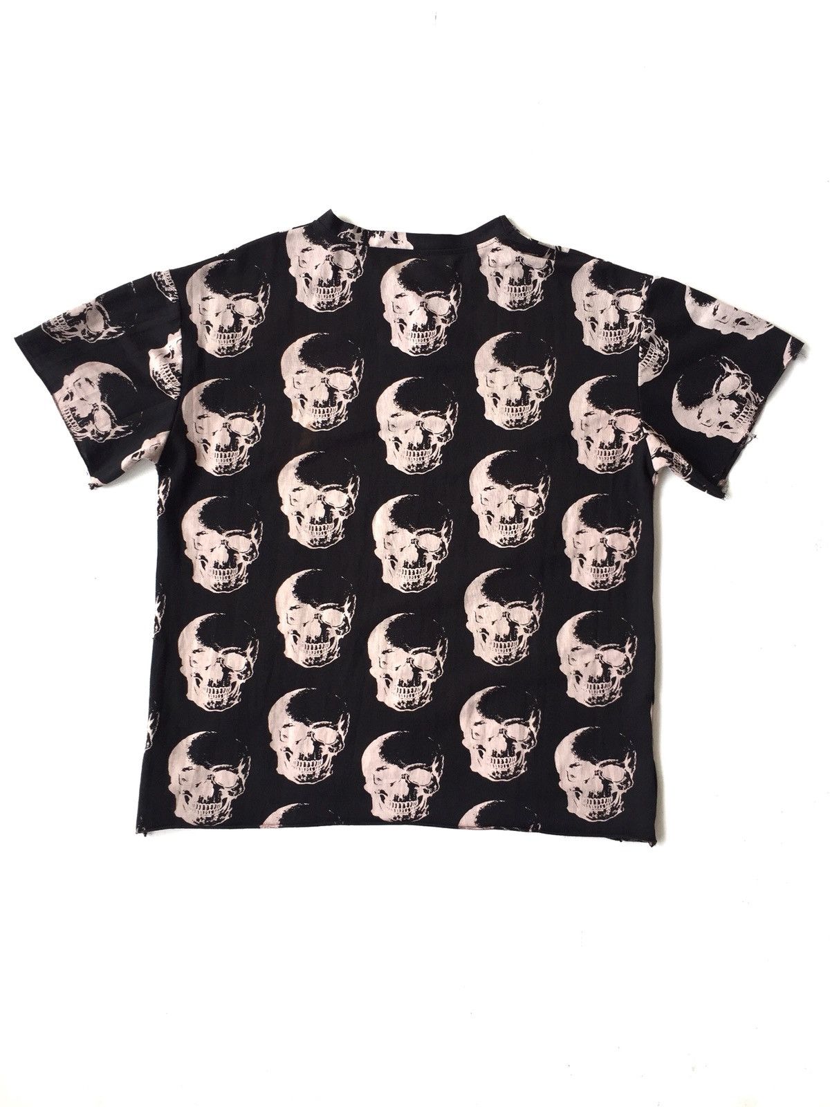 Skull Jeans by an Alchemist Japan 💀 Overprinted Stud Goth Distressed Shirt Size US L / EU 52-54 / 3 - 4 Thumbnail
