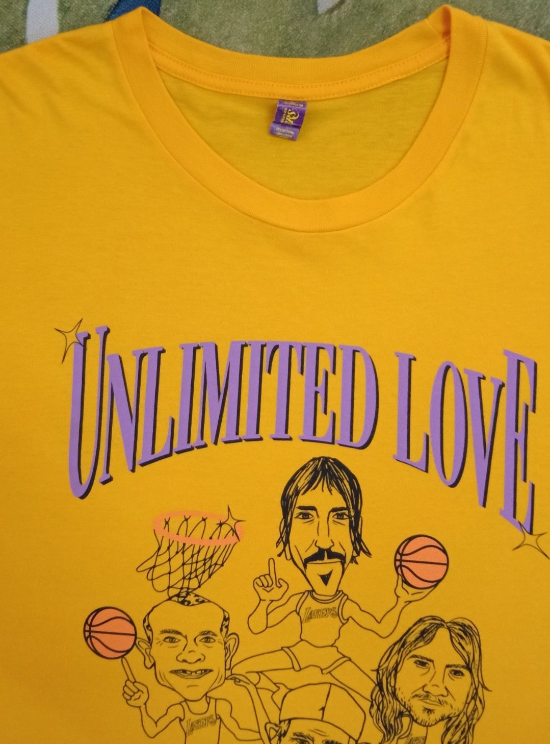 Band Tees × NBA LA Lakers x Red Hot Chili Peppers Unlimited Love T-Shirt Size US XL / EU 56 / 4 - 5 Thumbnail