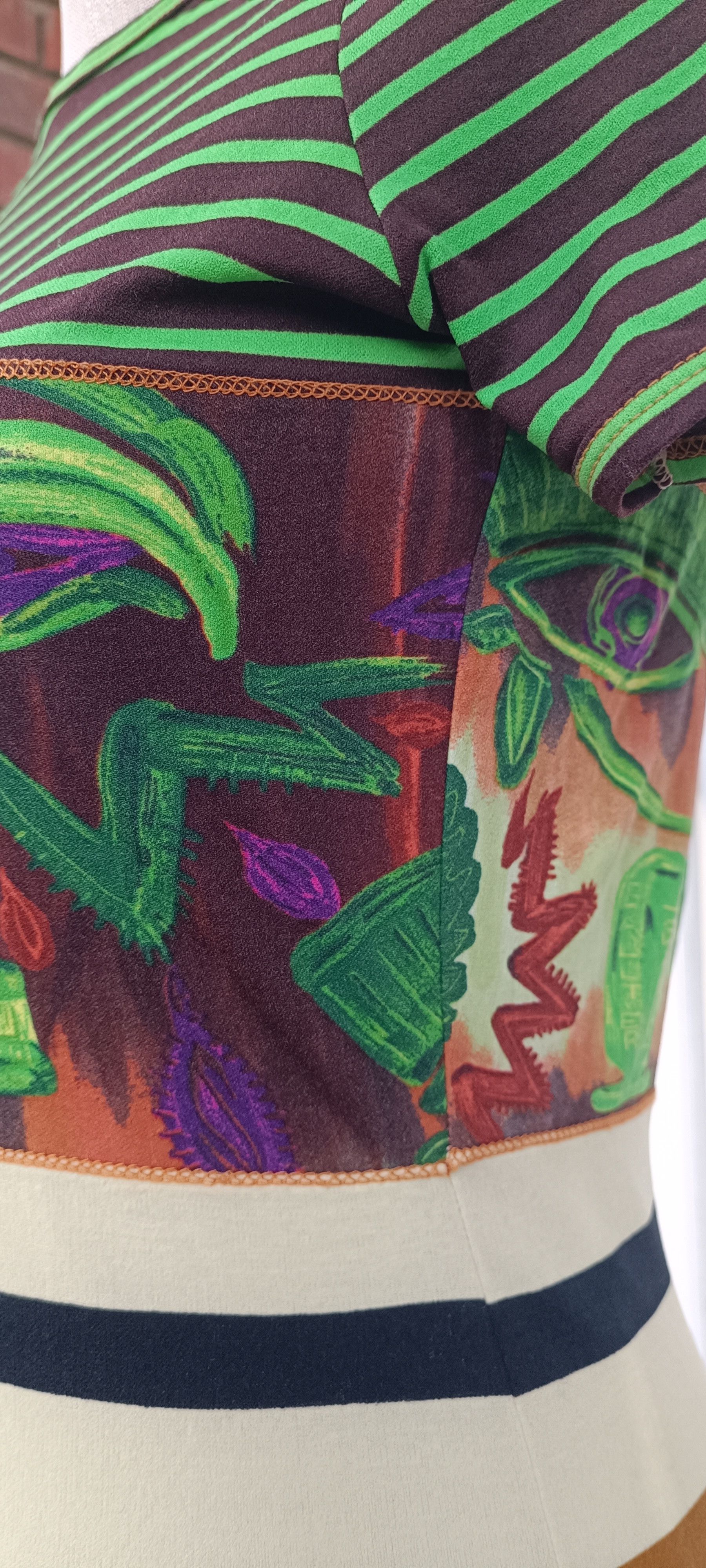 Jean Paul Gaultier 90's - Egyptian hieroglyphics-inspired motifs top Size M / US 6-8 / IT 42-44 - 13 Thumbnail