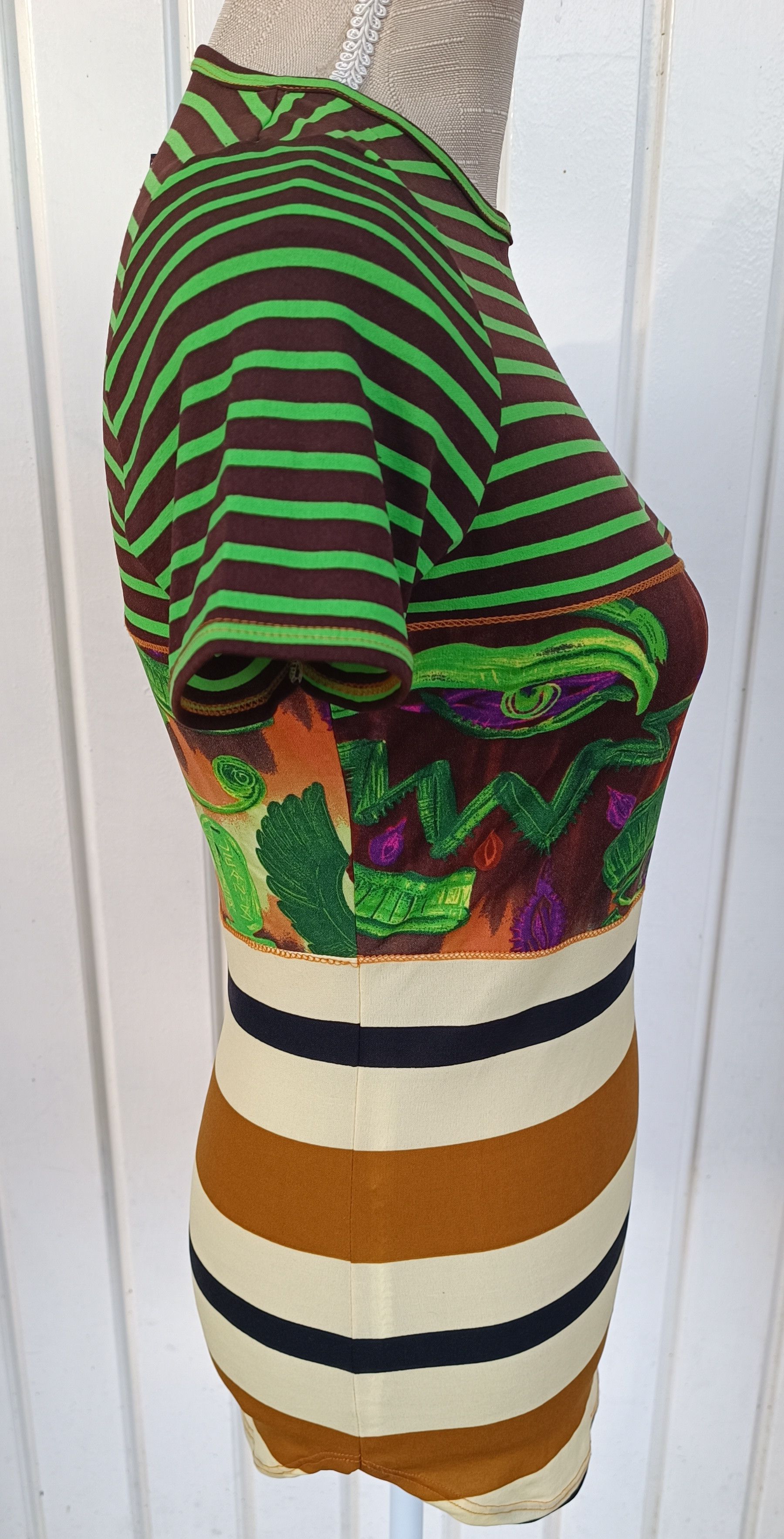 Jean Paul Gaultier 90's - Egyptian hieroglyphics-inspired motifs top Size M / US 6-8 / IT 42-44 - 3 Thumbnail