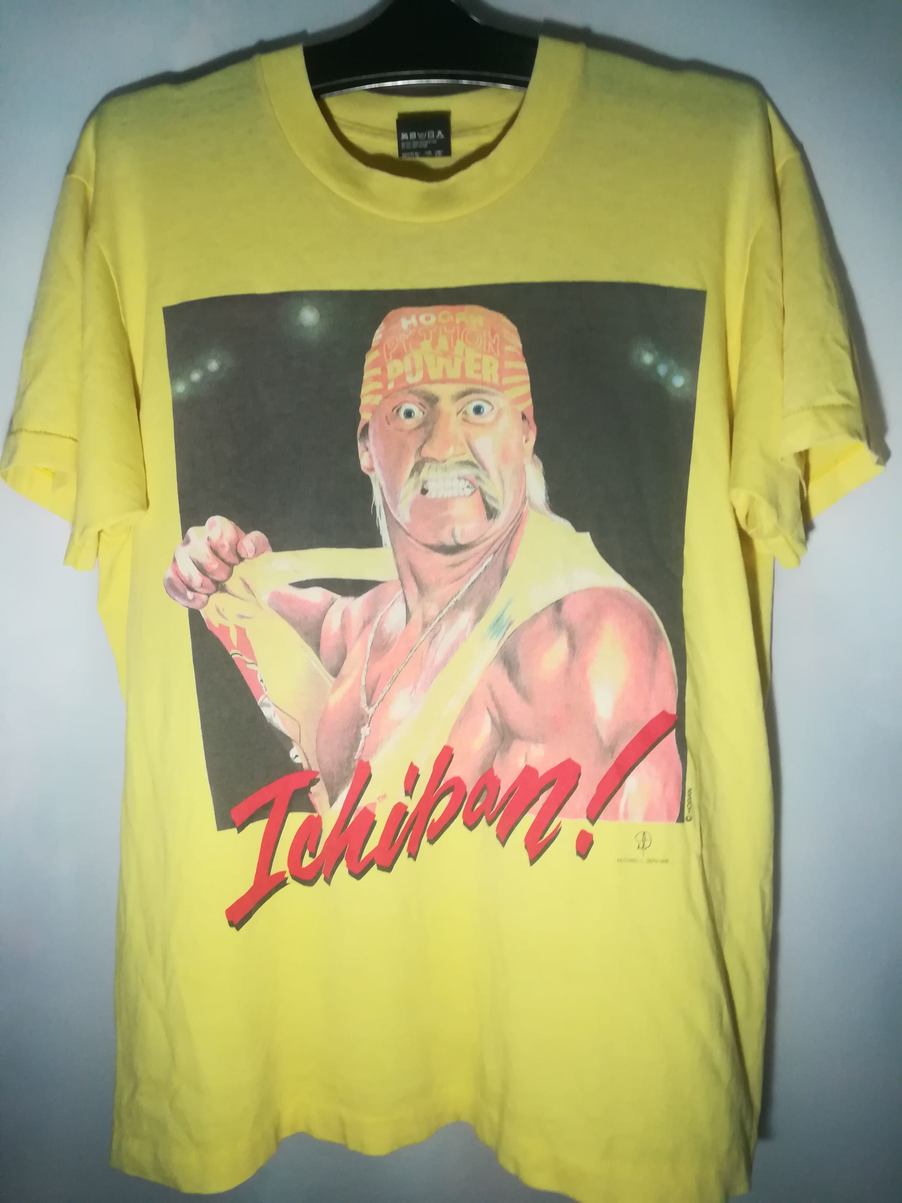 Vintage Vintage Rare HULK HOGAN by Michael L. Denham Tshirt Size US L / EU 52-54 / 3 - 1 Thumbnail