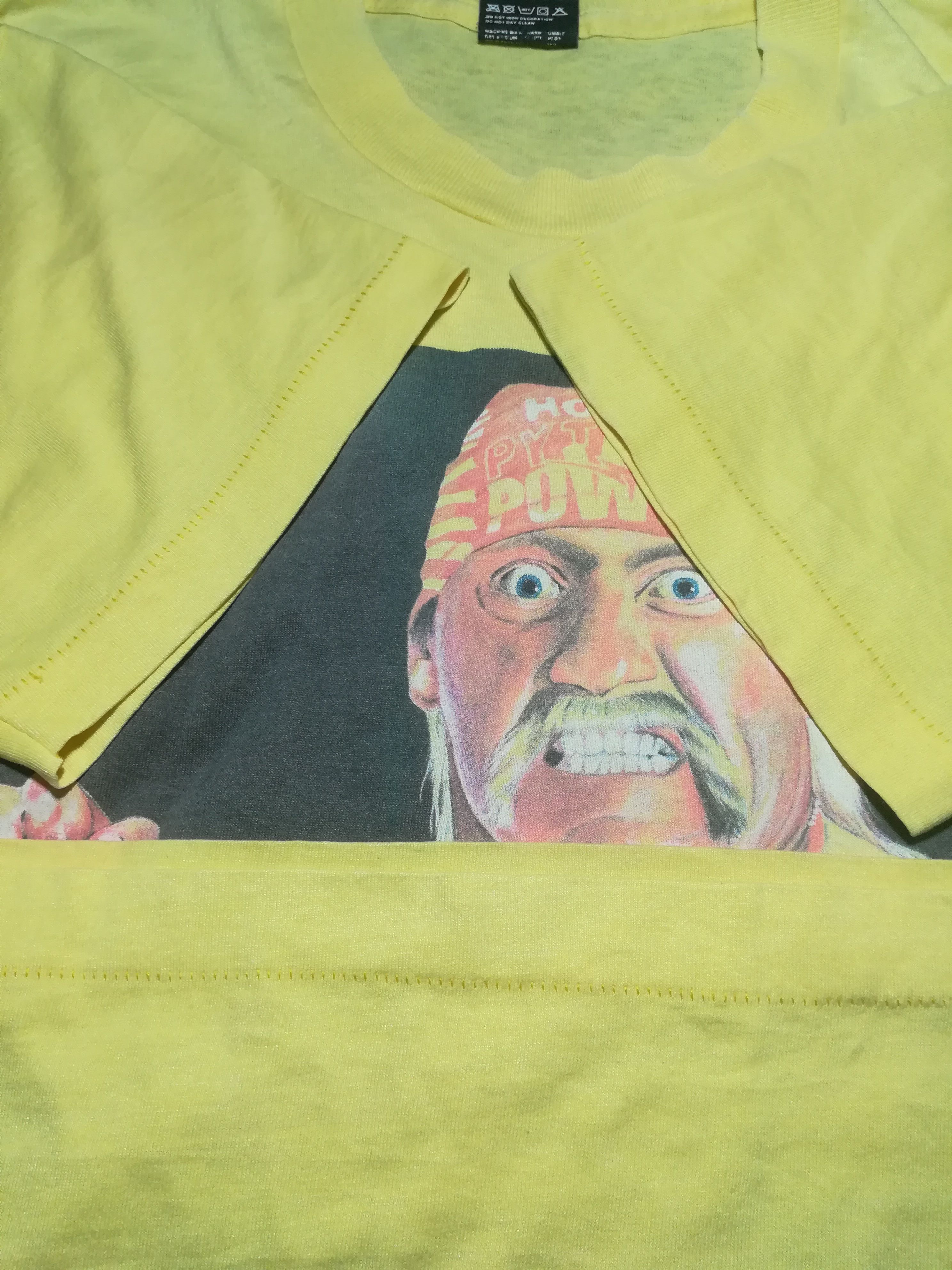 Vintage Vintage Rare HULK HOGAN by Michael L. Denham Tshirt Size US L / EU 52-54 / 3 - 4 Thumbnail