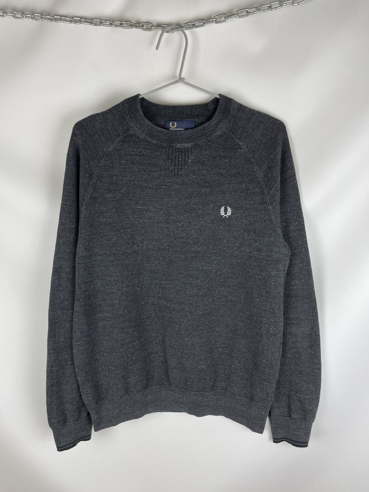 Fred Perry Fred Perry dark grey basic classic sweatshirt sweater Size US M / EU 48-50 / 2 - 1 Thumbnail