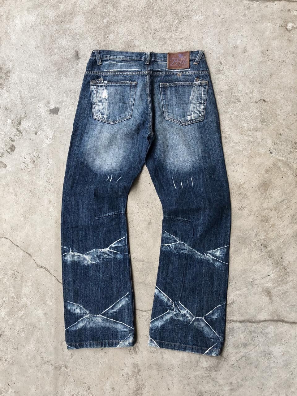 If Six Was Nine × Le Grande Bleu (L.G.B.) × Prps Prps Japan Distressed Denim Washed Size US 32 / EU 48 - 2 Thumbnail