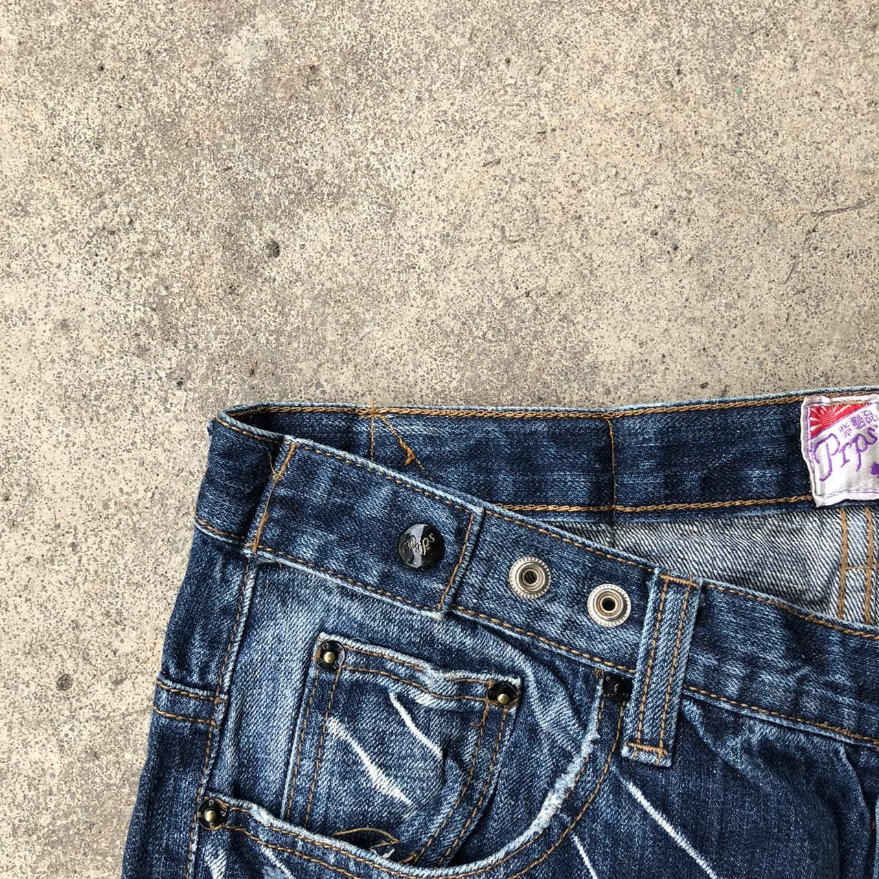 If Six Was Nine × Le Grande Bleu (L.G.B.) × Prps Prps Japan Distressed Denim Washed Size US 32 / EU 48 - 3 Thumbnail